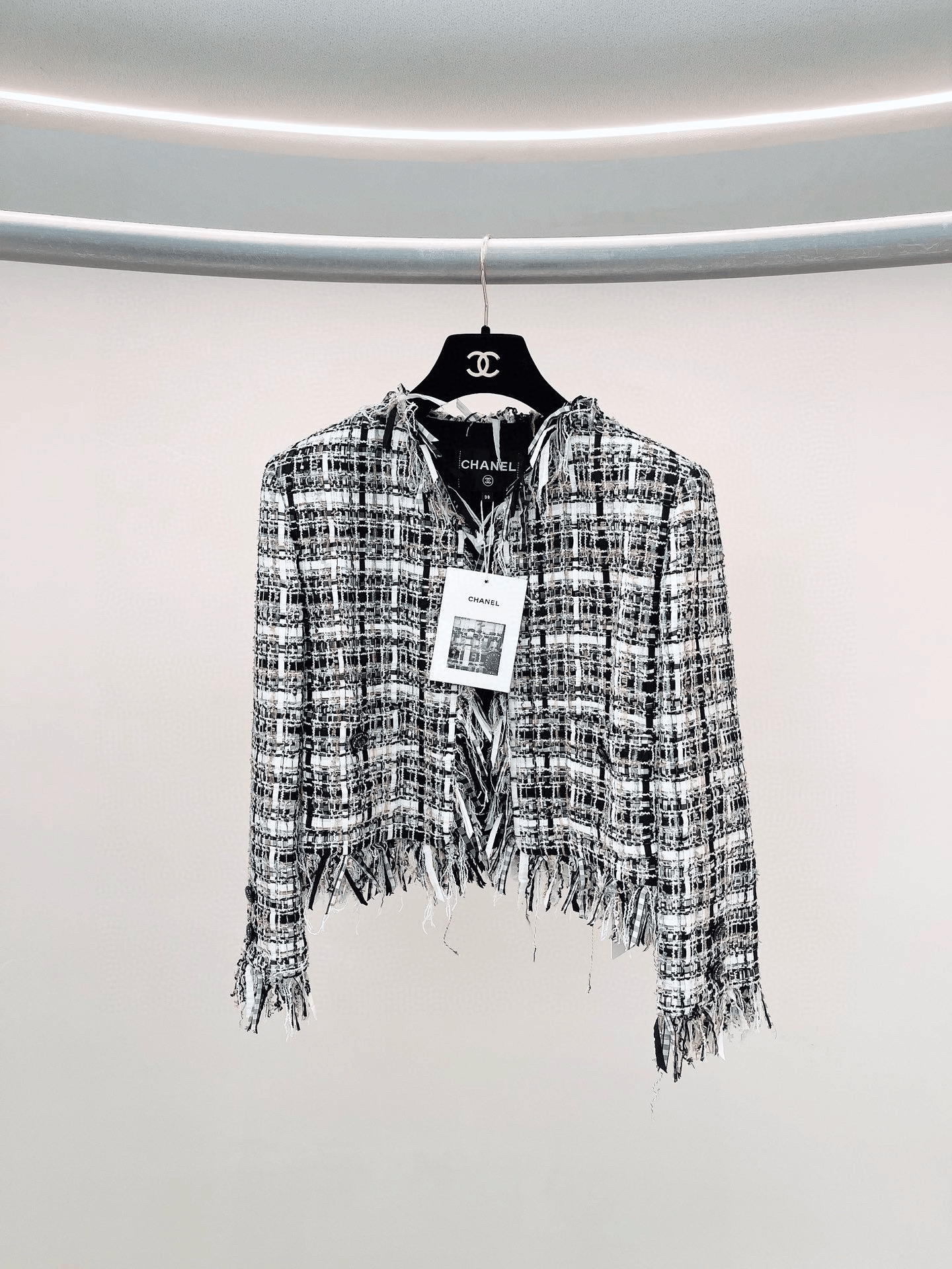 Chanel CHANEL Mixed Color Fringe Short Coat Size US M / EU 48-50 / 2 - 1 Thumbnail