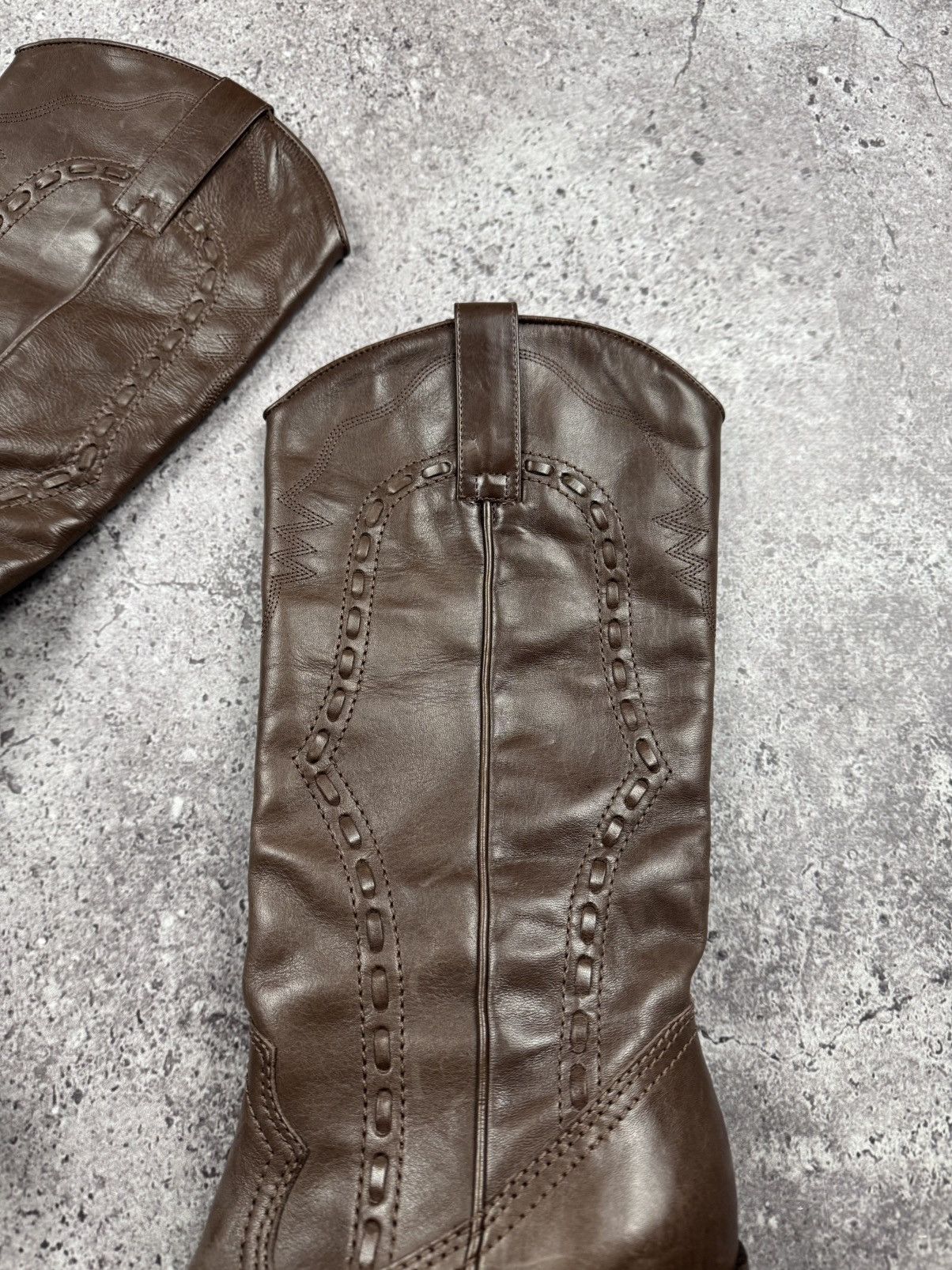 If Six Was Nine Vintage AS 98 Ankle Rick Owens Style Y2K Leather Heels Boots Size US 5 / IT 35 - 8 Thumbnail