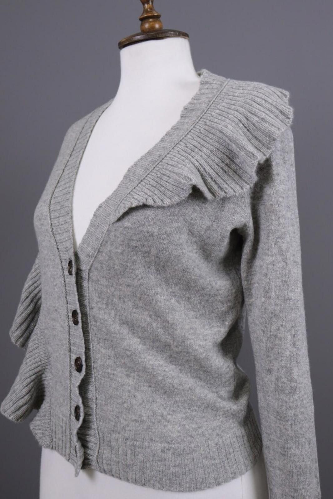 J.Crew J.Crew 100% Cashmere Gray Knit Cardigan Sweater Size XS Size XS / US 0-2 / IT 36-38 - 5 Thumbnail