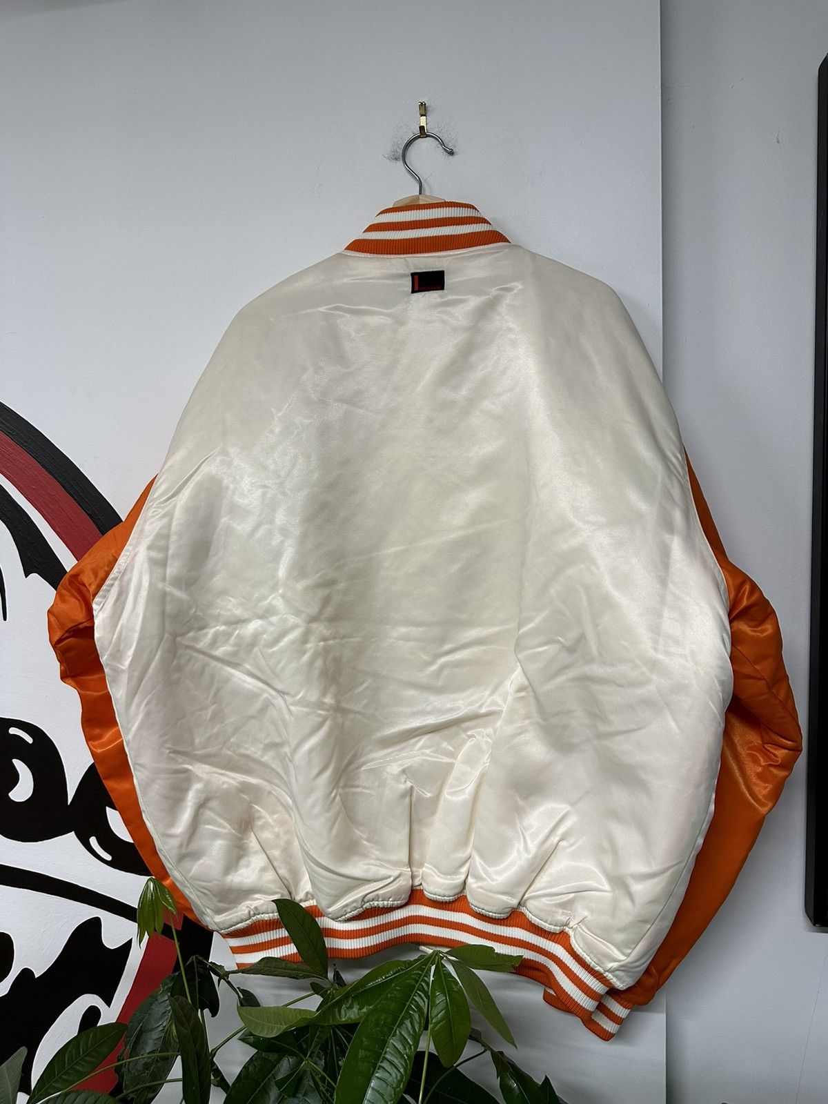 Fubu Vintage 90s Y2K FUBU 2 Toned Tail Sweep Script Satin Jacket Size US XL / EU 56 / 4 - 5 Thumbnail