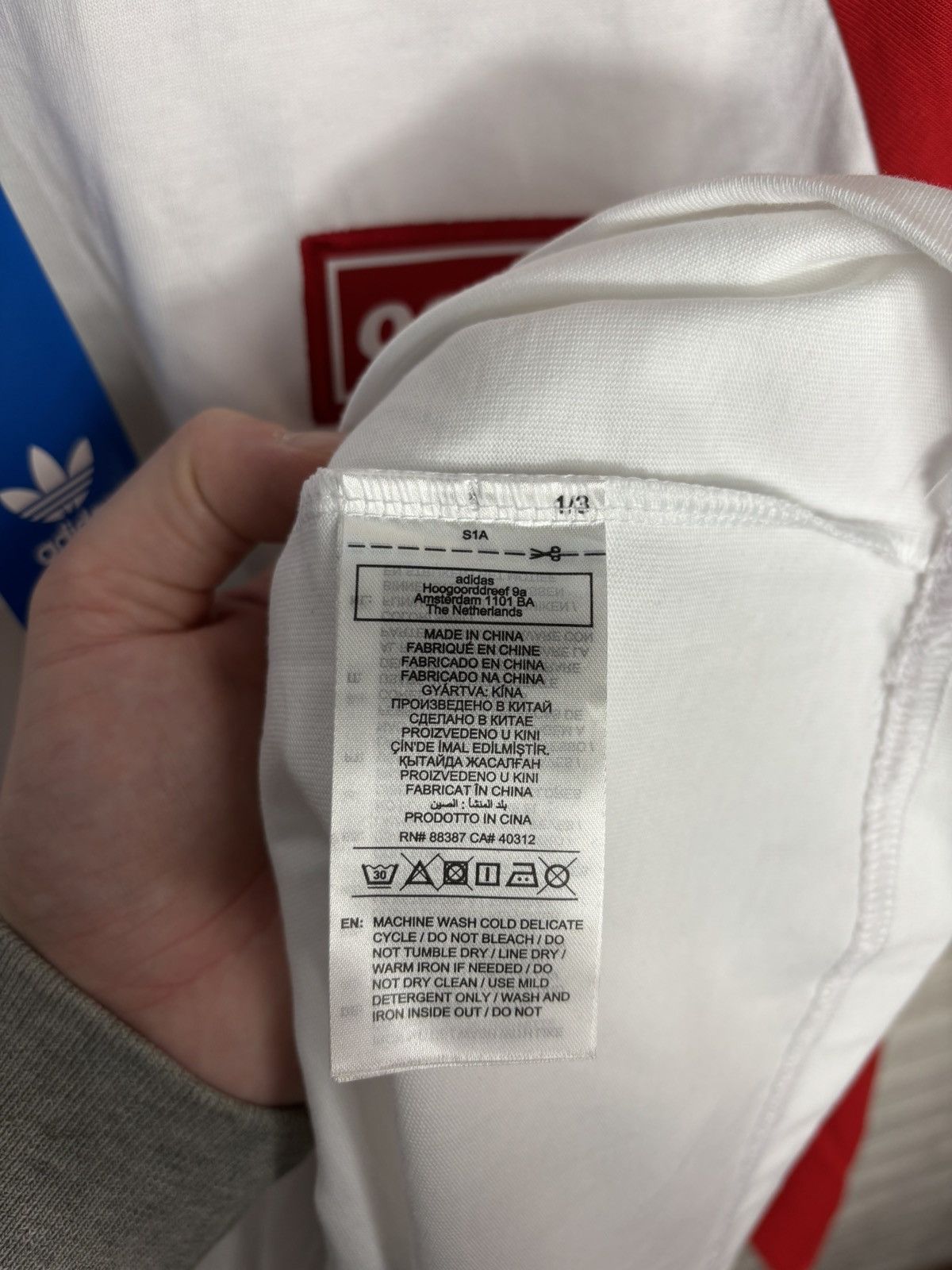 Adidas Adidas Oasis Long Sleeve 3-Stripes T-Shirt Red White Size XL Size US XL / EU 56 / 4 - 6 Thumbnail
