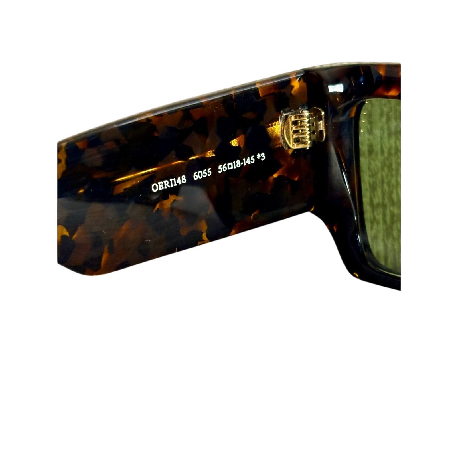 Off-White NEW Off-White Unisex Sunglasses - Dover, Havana Green. Size ONE SIZE - 7 Thumbnail