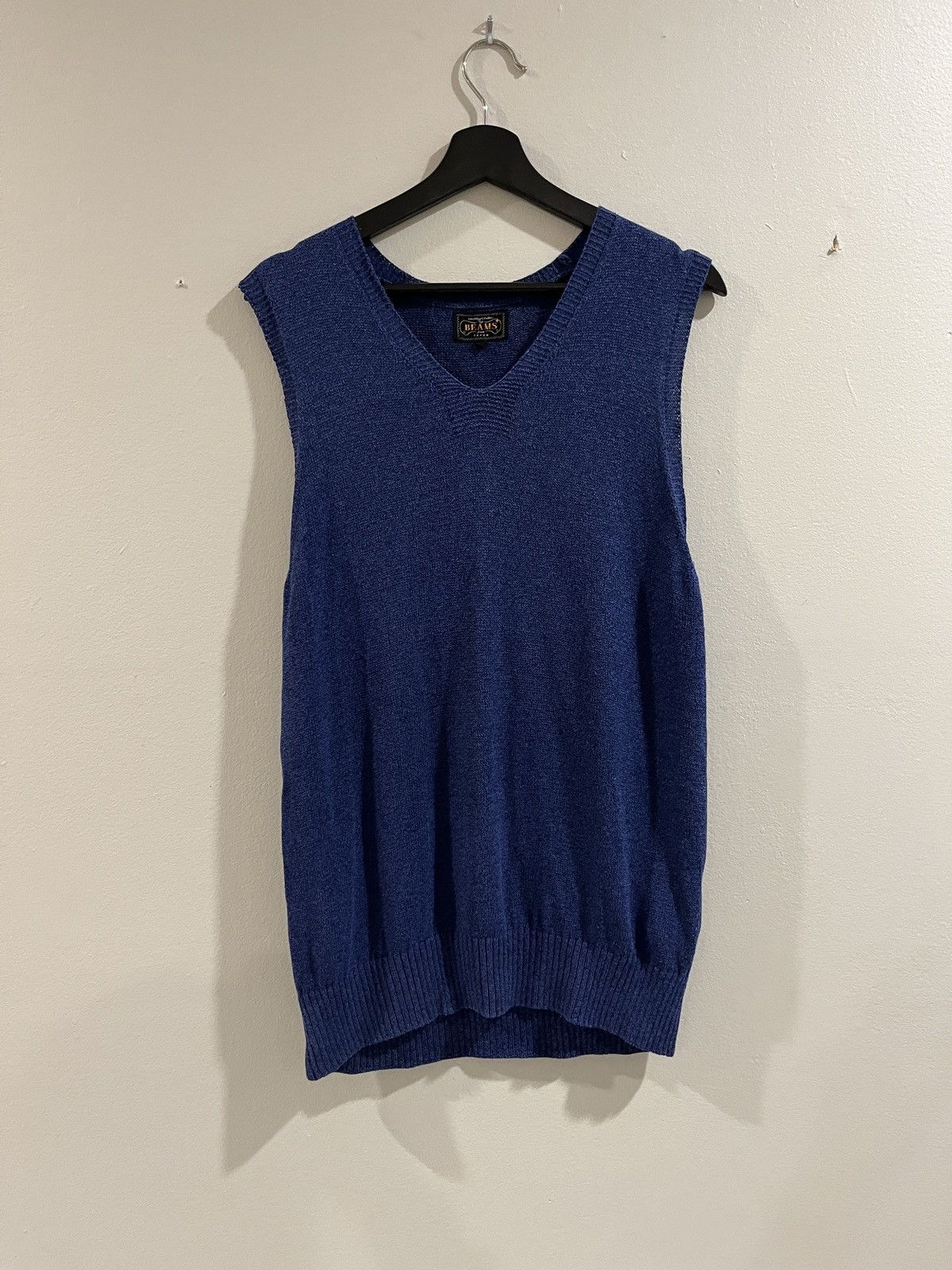 Beams Plus V-neck sweater vest Size US L / EU 52-54 / 3 - 1 Thumbnail