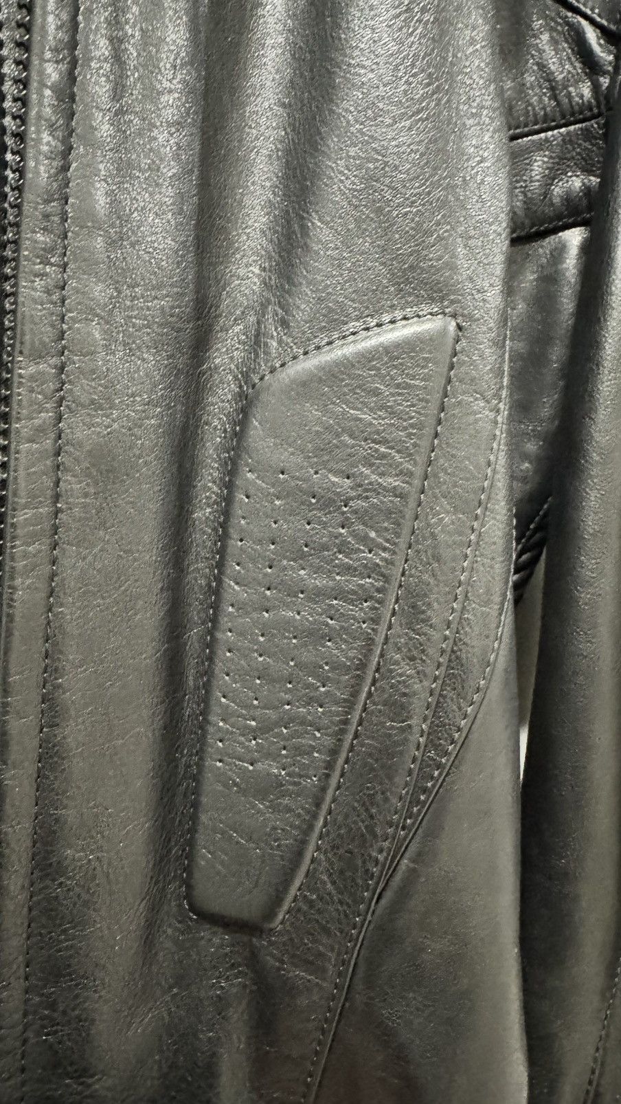 Balenciaga Balenciaga SS23 Mudshow Leather Biker Jacket Size US S / EU 44-46 / 1 - 4 Thumbnail