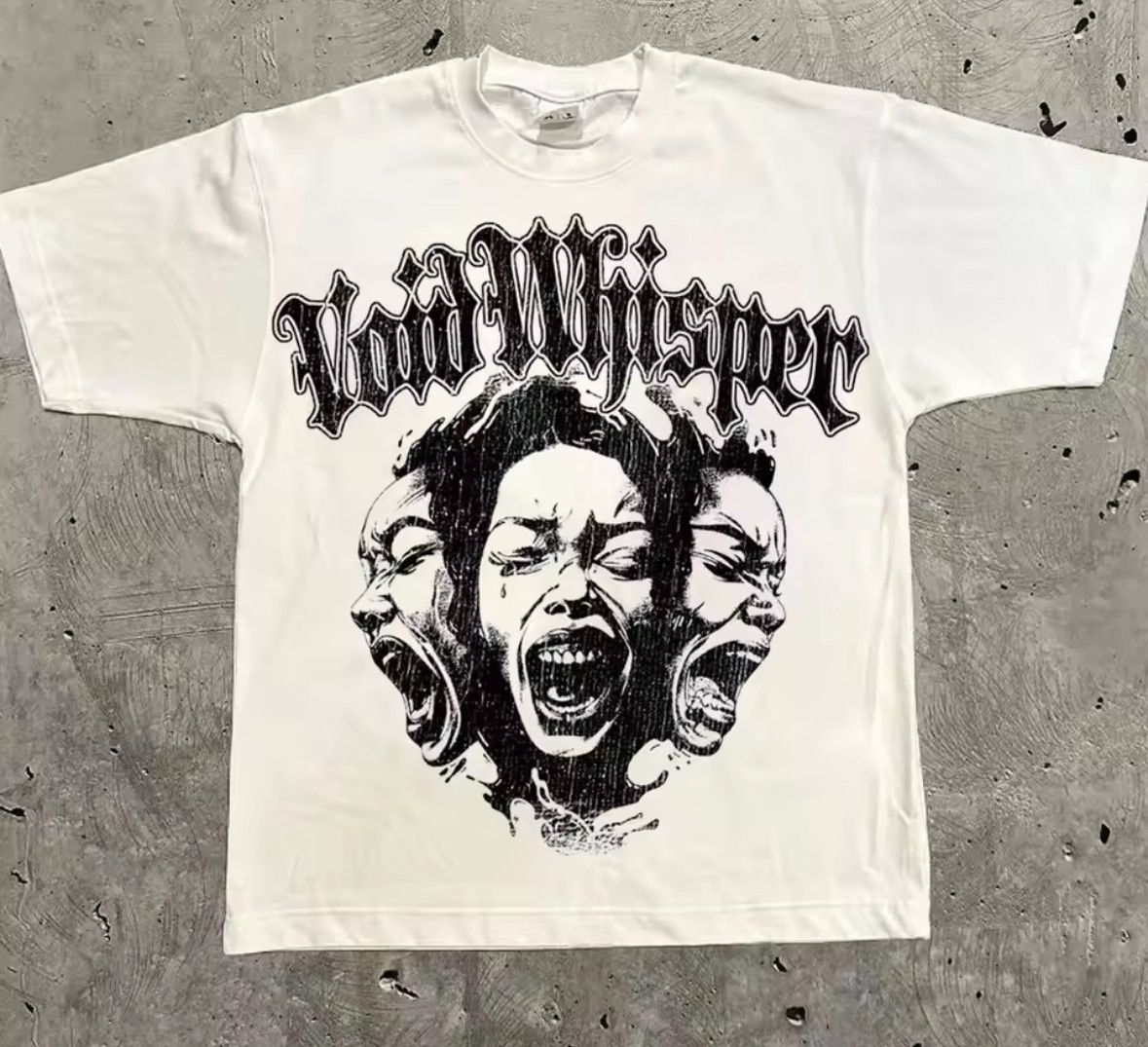 Other Streetwear Y2K Shout Out Stress Gothic Print White T-Shirt Size US M / EU 48-50 / 2 - 1 Thumbnail