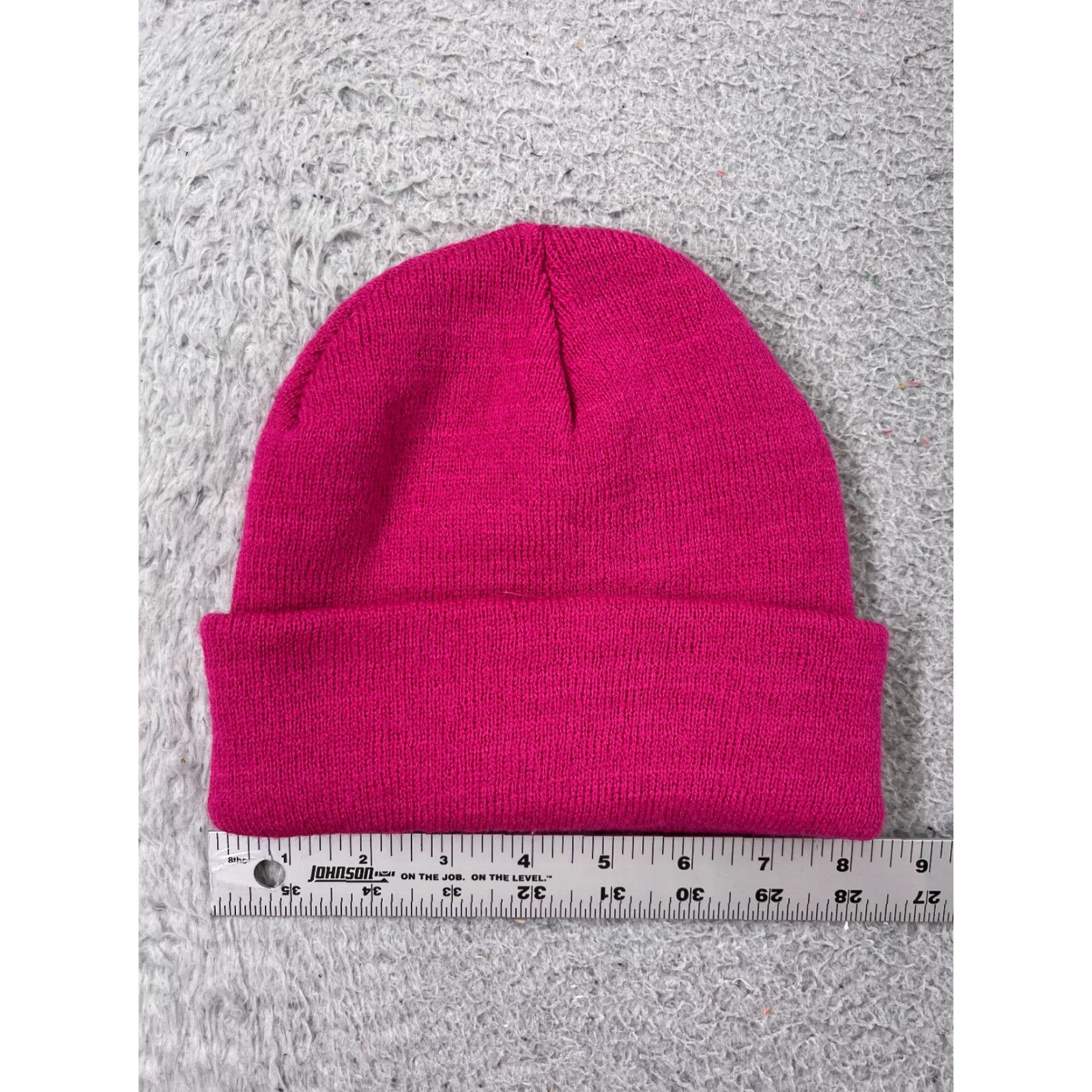 Walmart Walmart Beanie Hat Adult One Size Pink Solid Knit Acrylic Ski Unisex Size ONE SIZE - 2 Thumbnail