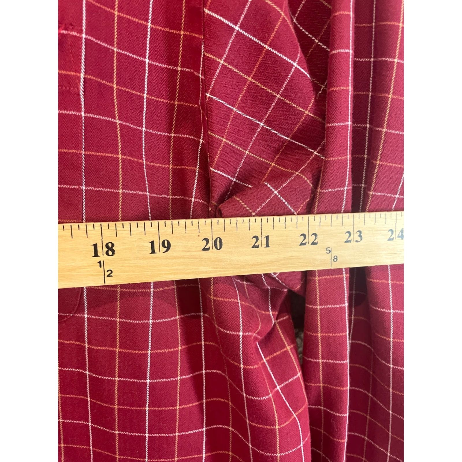 Roundtree & Yorke Roundtree & Yorke Button-Down Shirt Mens XL Red Plaid Long Sleeve Size US XL / EU 56 / 4 - 3 Thumbnail