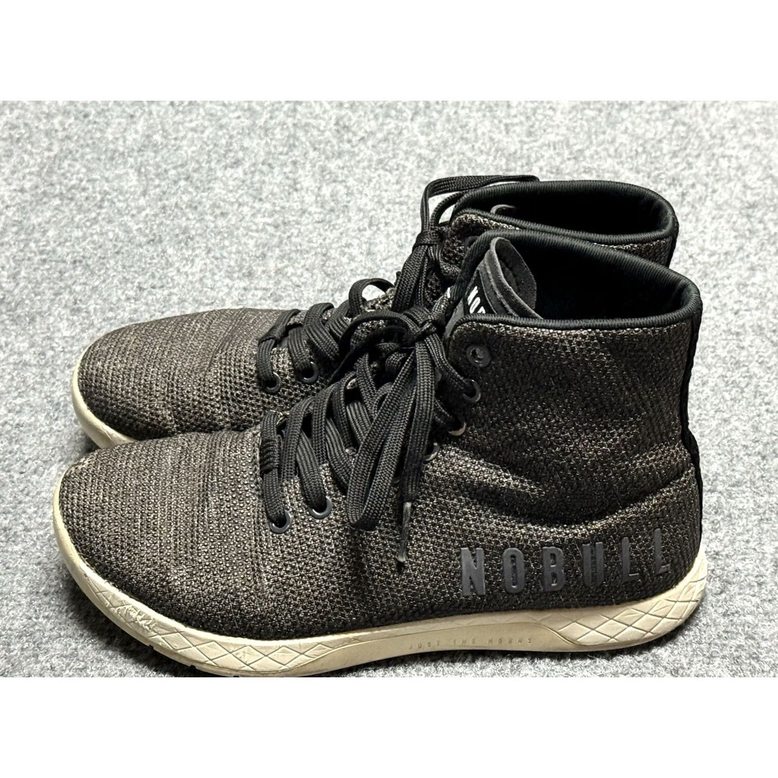 Vintage NOBULL Outwork High Top Trainer Shoes Men 7.5 Gray Indoor Gym Sneaker Athletic Trainer US 7.5 EU 40.5 Womens? Size M / US 6-8 / IT 42-44 - 2 Thumbnail