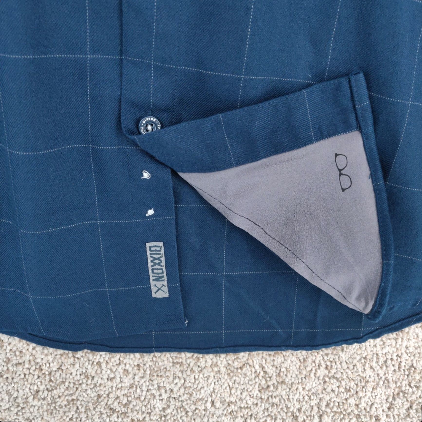 Vintage Dixxon The Myers Shirt Mens S Blue Plaid Long Sleeve Button-Up Shirt - Vintage? No => Dixxon The Myers Shirt Mens S Blue Plaid Long Sleeve Button-Up Size US S / EU 44-46 / 1 - 6 Thumbnail