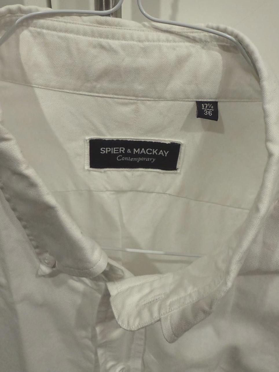 Designer Spier & Mackay Contemporary White Dress Shirt Size US XL / EU 56 / 4 - 1 Thumbnail