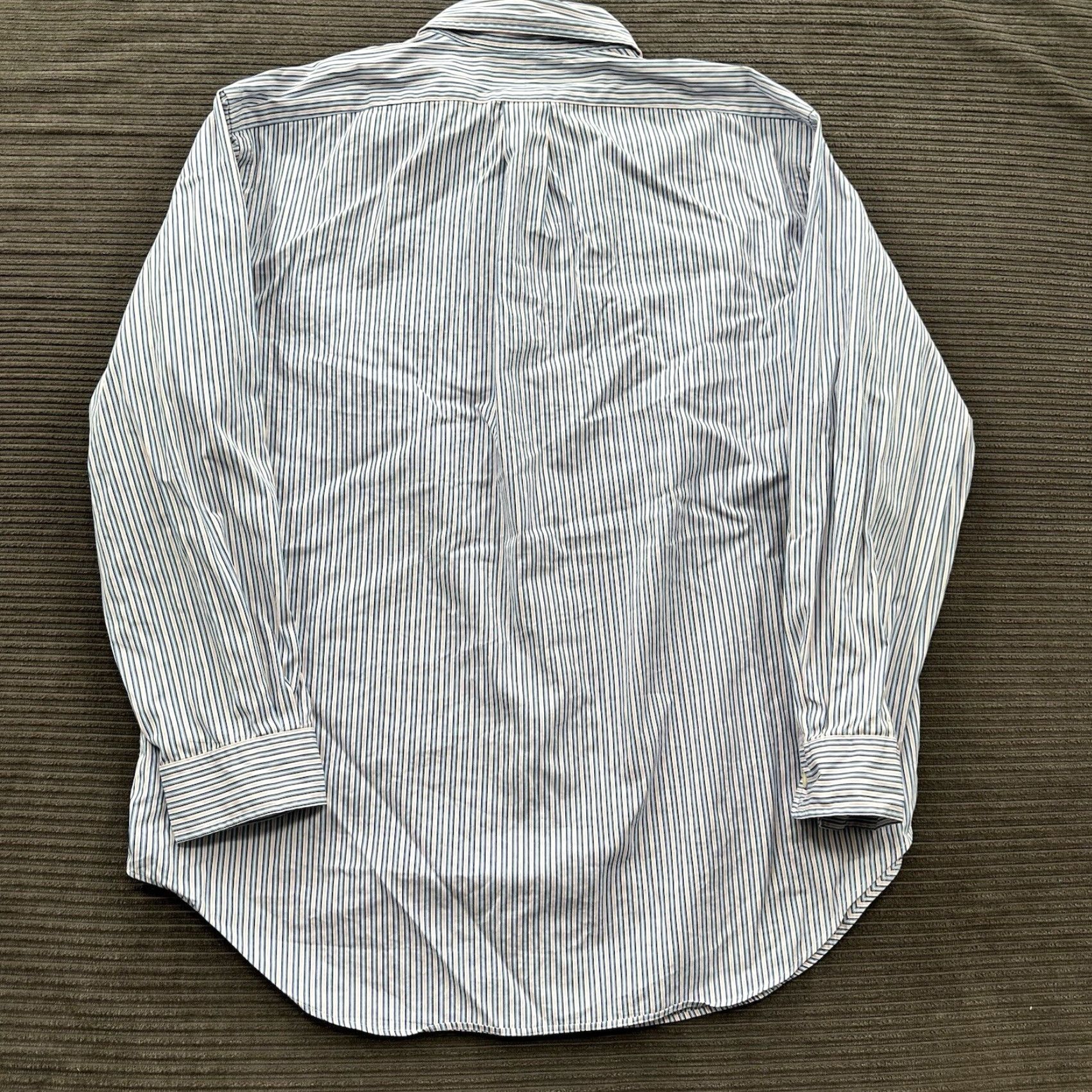 Polo Ralph Lauren VINTAGE Polo Ralph Lauren Shirt Men 17 32/33 Striped Cotton Long Sleeve Button Up Shirt Size US XL / EU 56 / 4 - 2 Thumbnail