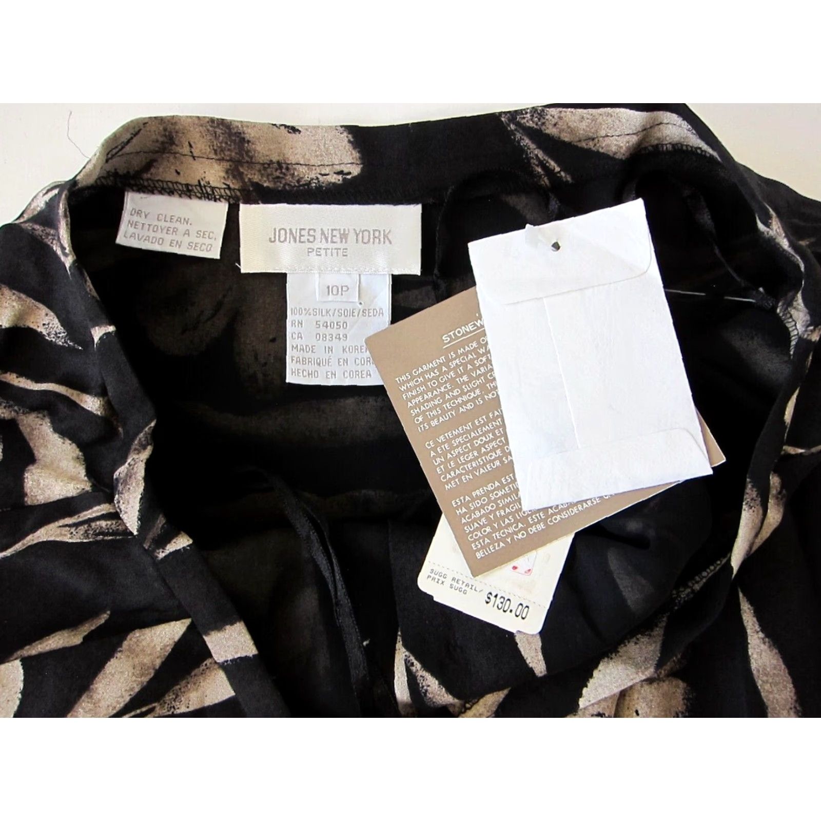 Jones New York NWT Jones New York Silk Black Floral Pocket Button Maxi Skirt 10P Women Long Silk Floral Pattern Maxi Skirt 10P Womens Size 32" / US 10 / IT 46 - 4 Thumbnail