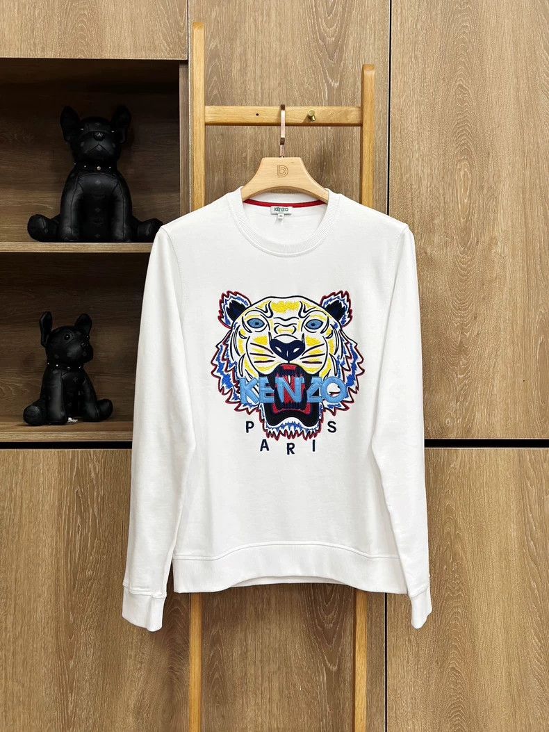 Kenzo KENZO White casual hoodie with round neck Size US L / EU 52-54 / 3 - 6 Thumbnail