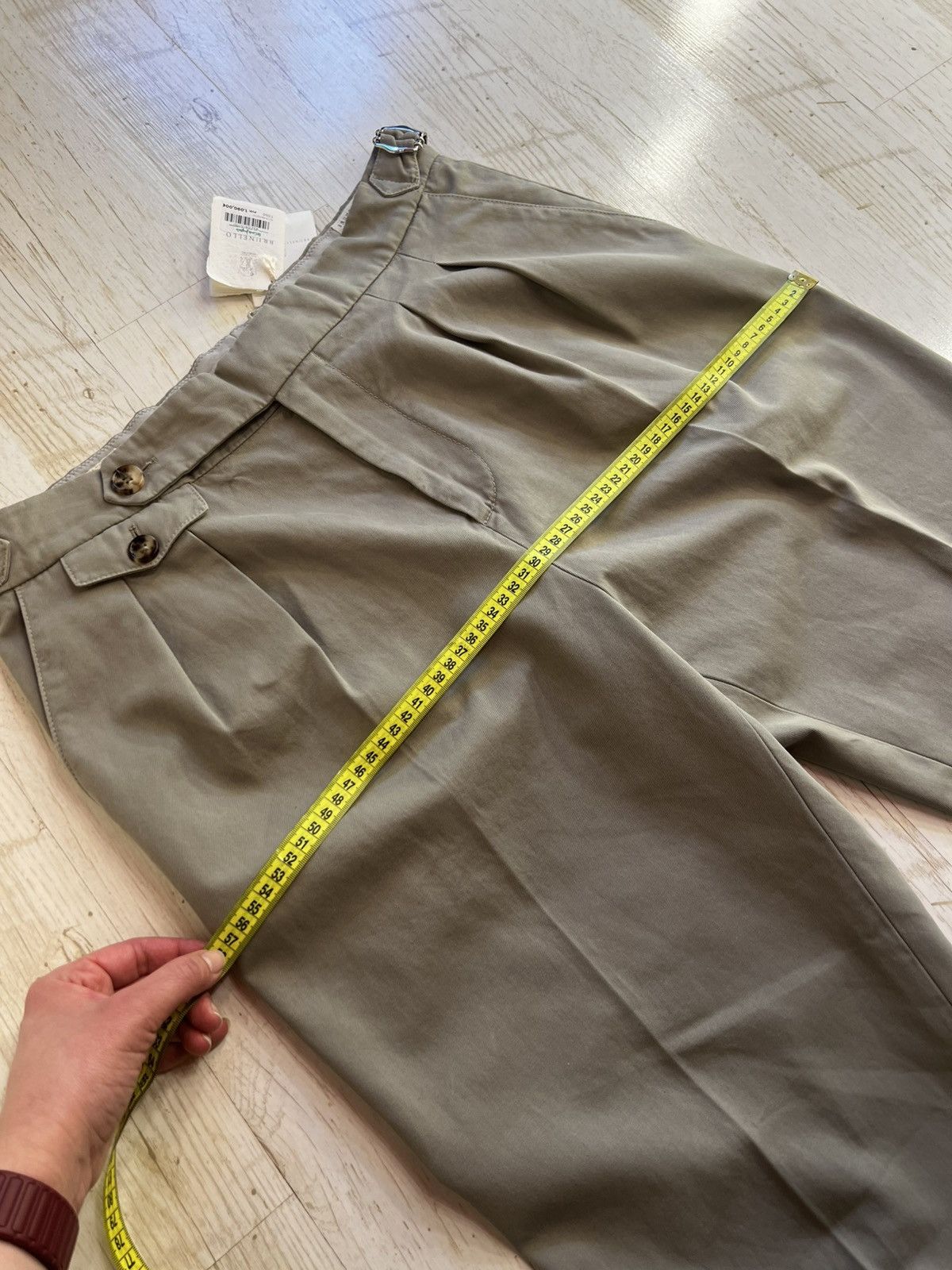 Brunello Cucinelli Brunello Cucinelli Twisted Cotton Gabardine Trousers Size US 38 / EU 54 - 24 Thumbnail