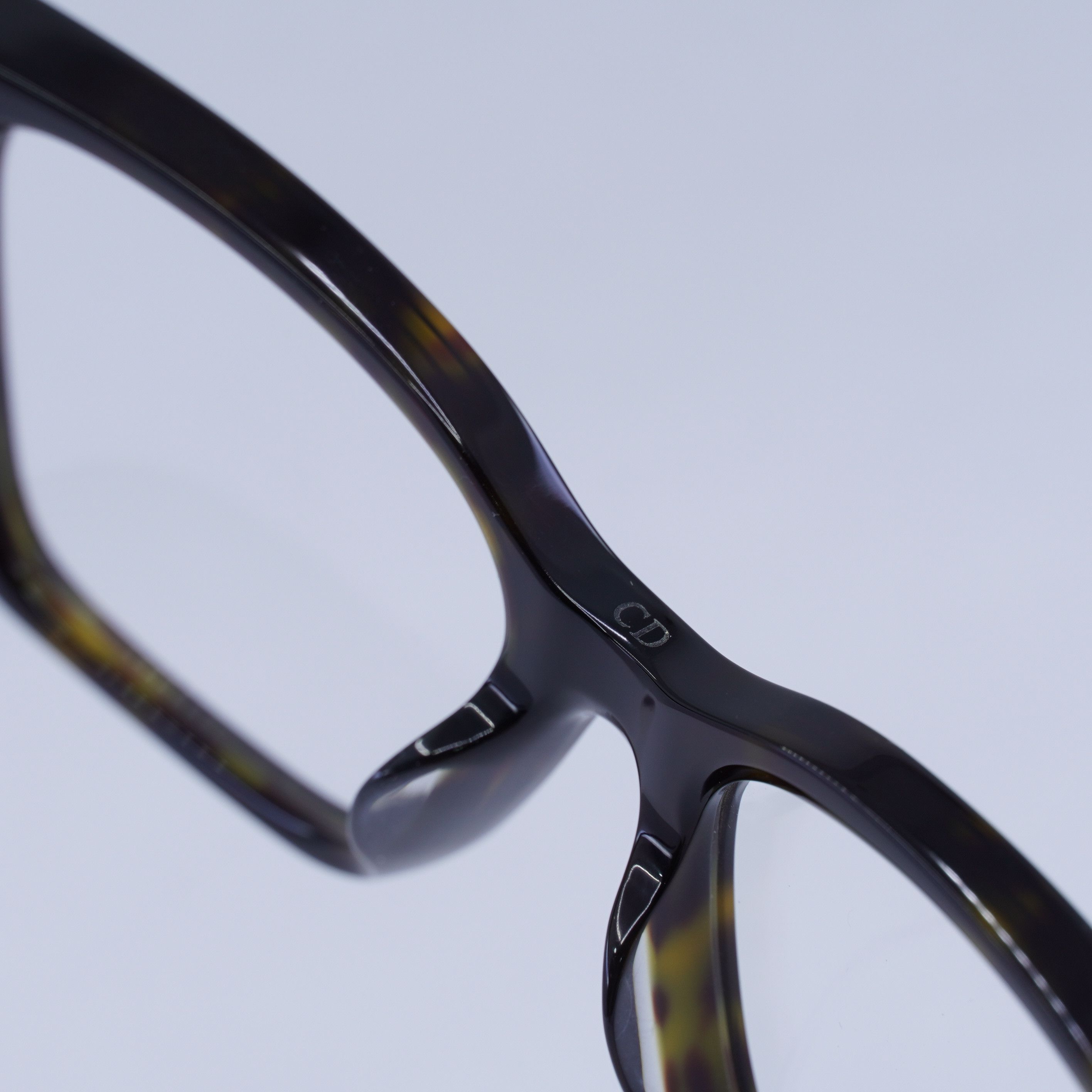 Dior Dior CD DIAMONDO S1F 2000 Eyeglasses Havana 55mm Square Size ONE SIZE - 11 Thumbnail