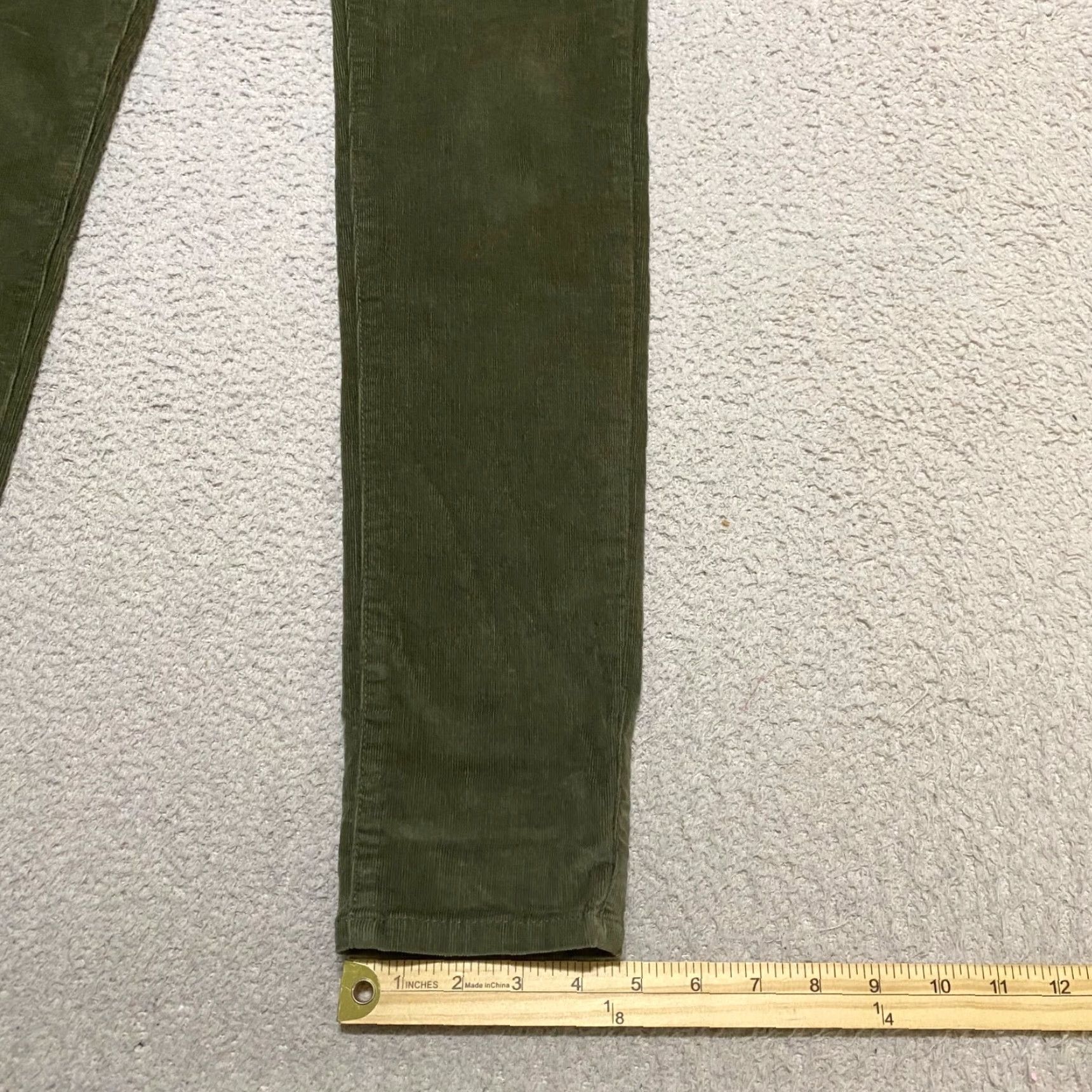 Boden Kensie Jeans Bod en Corduroy Skinny Mid Rise 0 Green Slim 5-Pocket Denim Shirt? Size 25" / US 0 / IT 36 - 5 Thumbnail