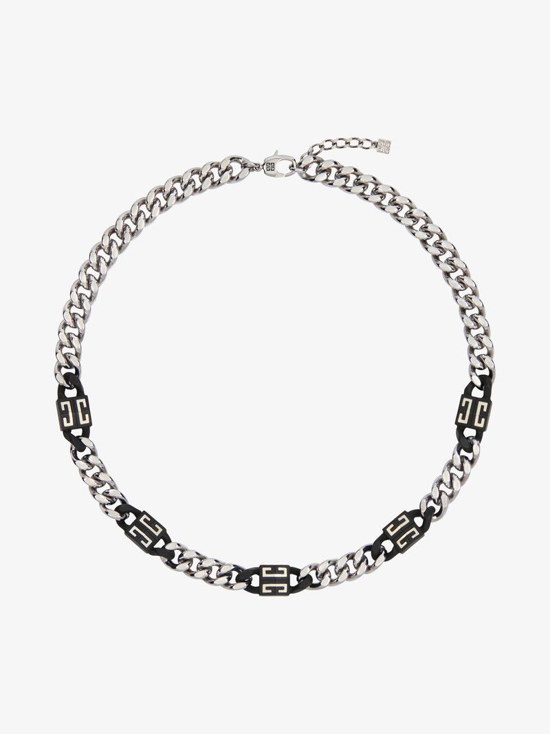 Givenchy o1n1vont0326 Size:OS/4g Short Necklace in Silver Size ONE SIZE - 1 Thumbnail