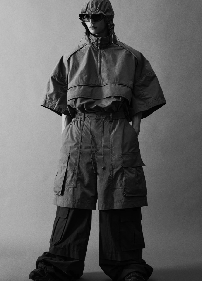 BNWT SS23 JUUN.J SHORT SLEEVE FABRIC ANORAK 50