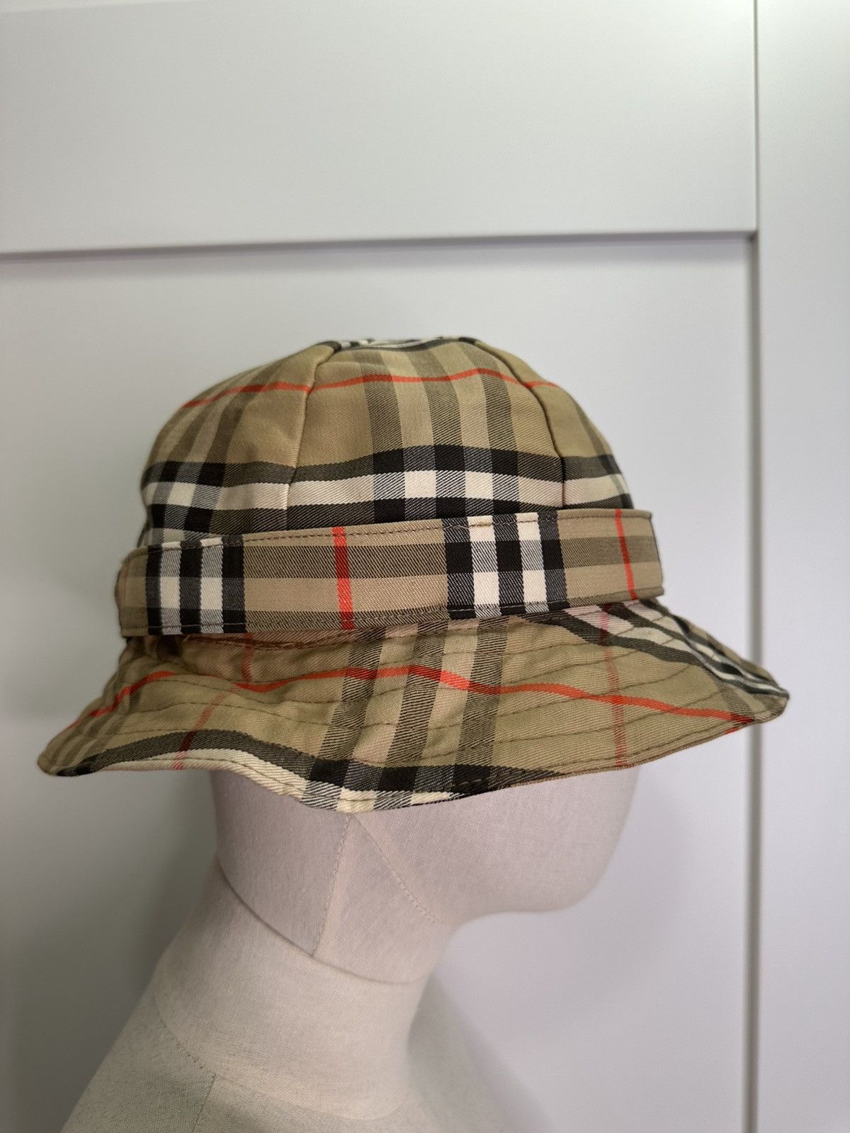 Burberry Burberry vintage checkerboard beige bucket hat Size ONE SIZE - 4 Thumbnail
