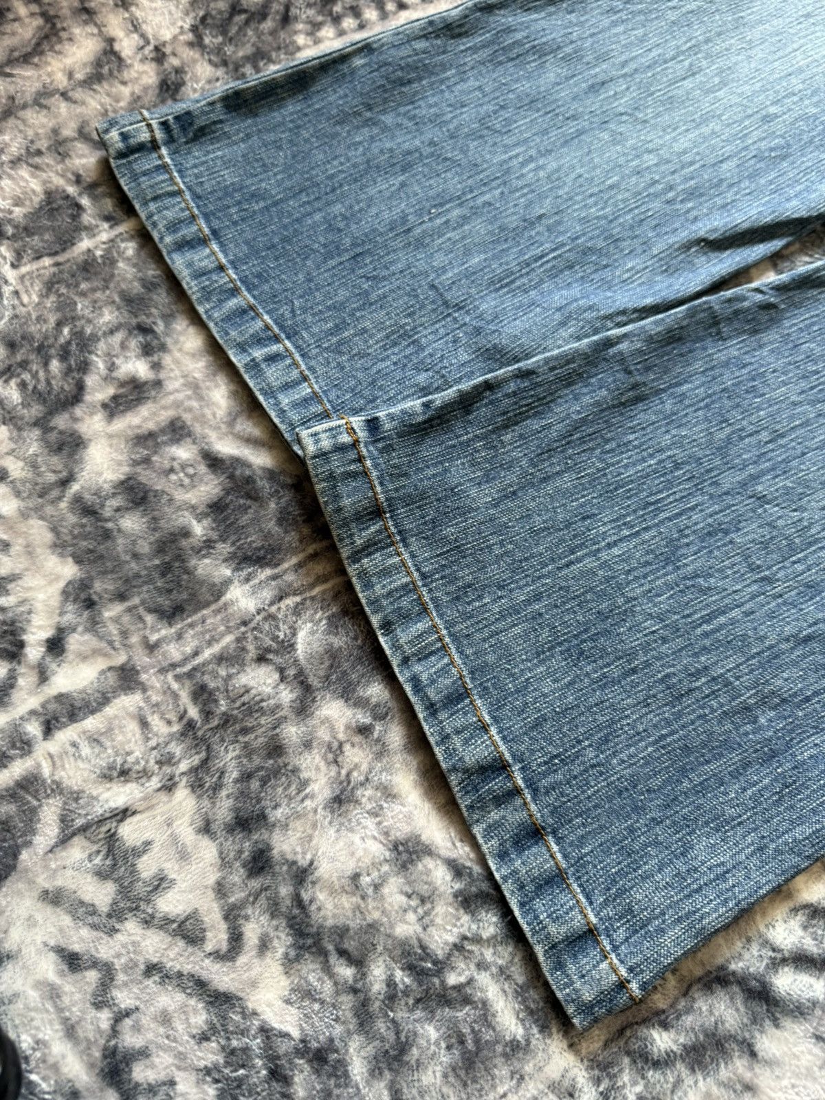 Japanese Brand × Le Grande Bleu (L.G.B.) Goddess Utility Patch Pocket Cargo Flared Jeans Size US 32 / EU 48 - 19 Thumbnail