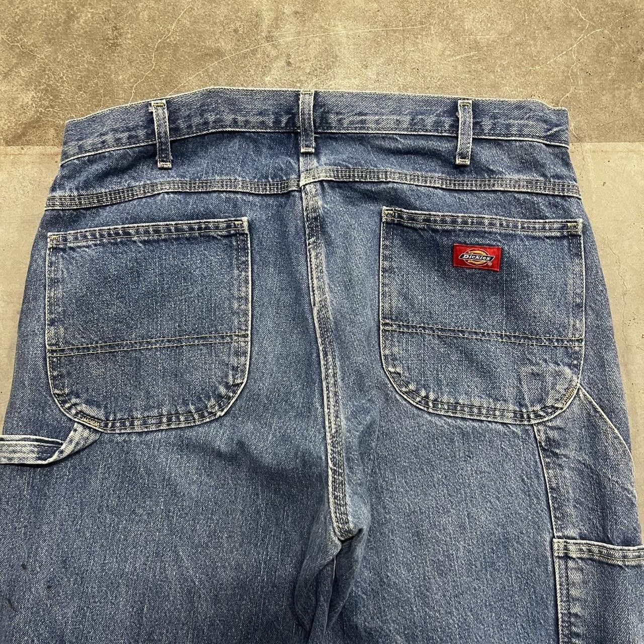 Dickies × Vintage Vintage Y2K Baggy Dickies Carpenter Medium Wash Denim Jeans! Size US 36 / EU 52 - 6 Thumbnail