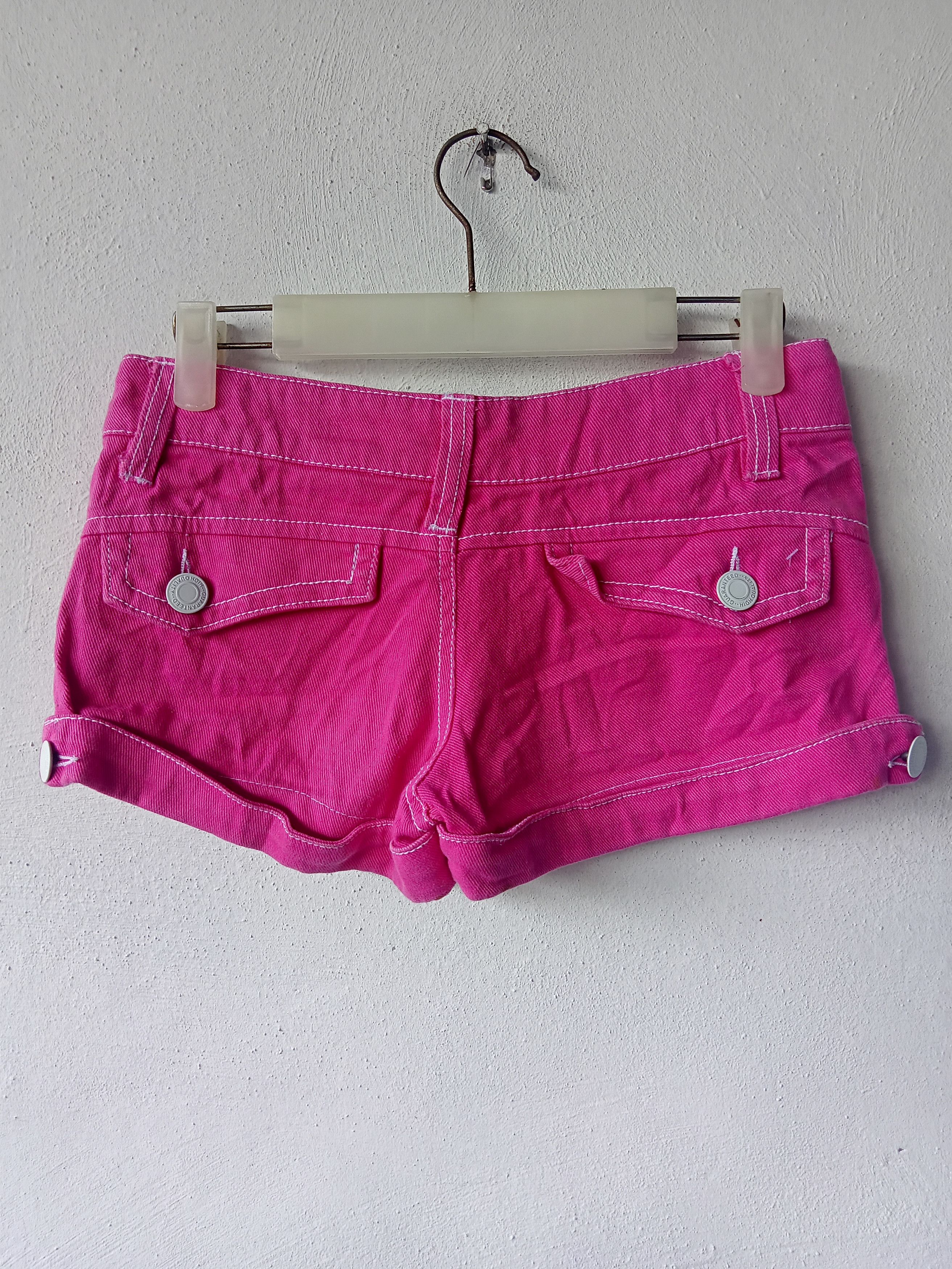Japanese Brand × Seditionaries Japanese Brand Side Zipper Pink Short Denim size 27" Size 27" / US 4 / IT 40 - 4 Thumbnail