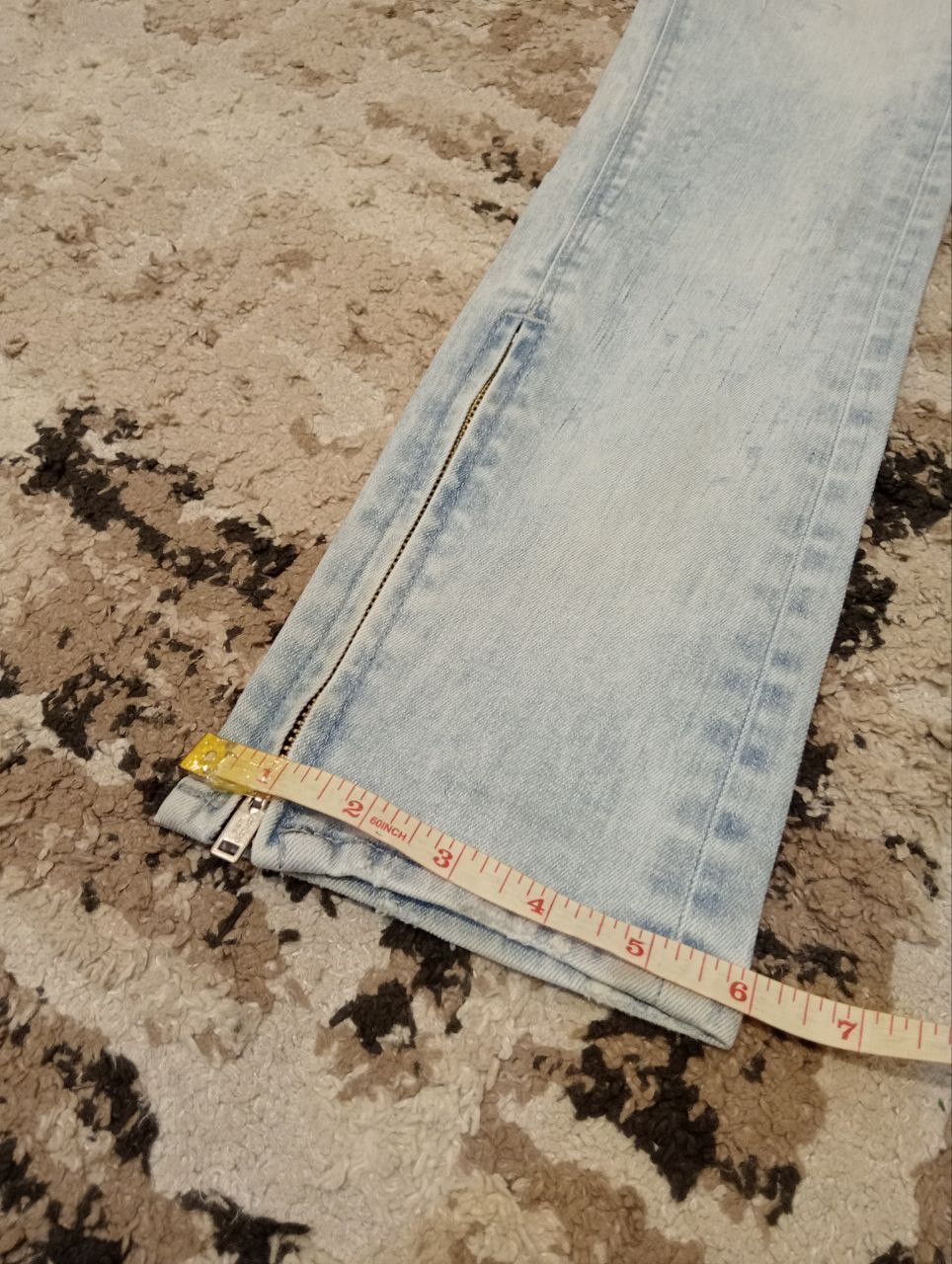 GOSTAR DE FUGA Gostar De Fuga Japan Ankle Zip Distressed Jeans Size US 33 - 19 Thumbnail