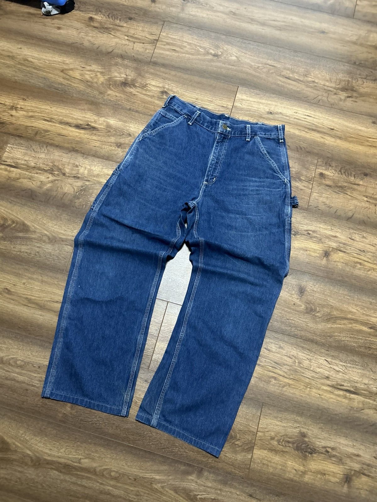 Carhartt Vintage 90s/00sCarhartt y2k baggy carpenter jeans Size US 32 / EU 48 - 3 Thumbnail