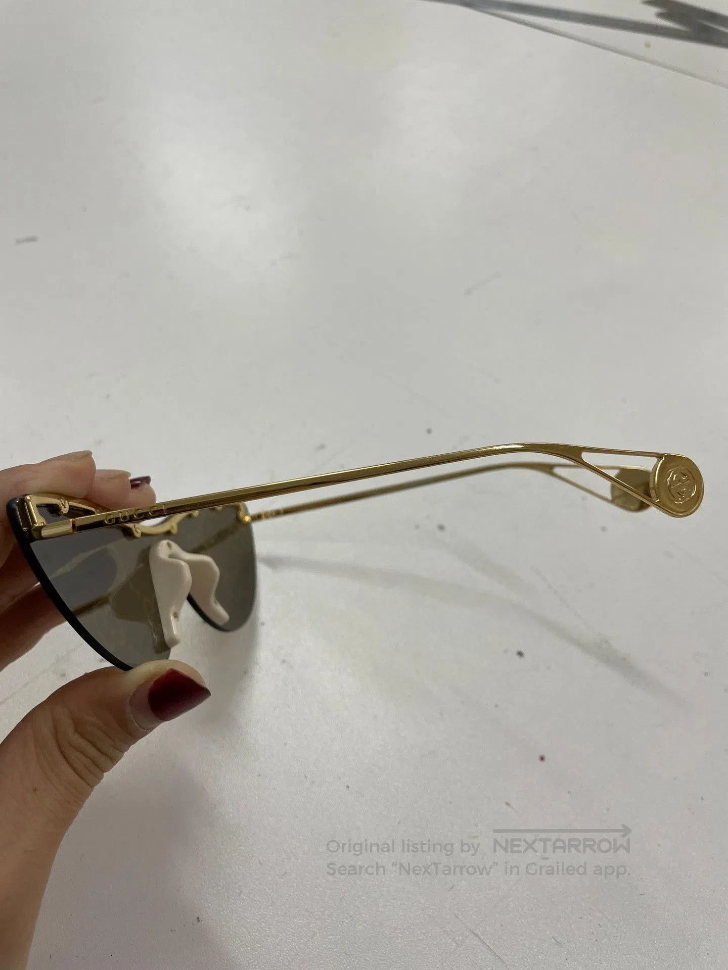 Gucci Gucci GG0666S Shield Sunglasses. Size ONE SIZE - 3 Thumbnail