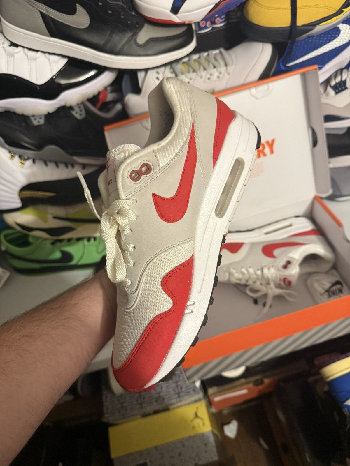 Nike Nike airmax 1 anniversary red size 9 Size US 9 / EU 42 - 3 Thumbnail