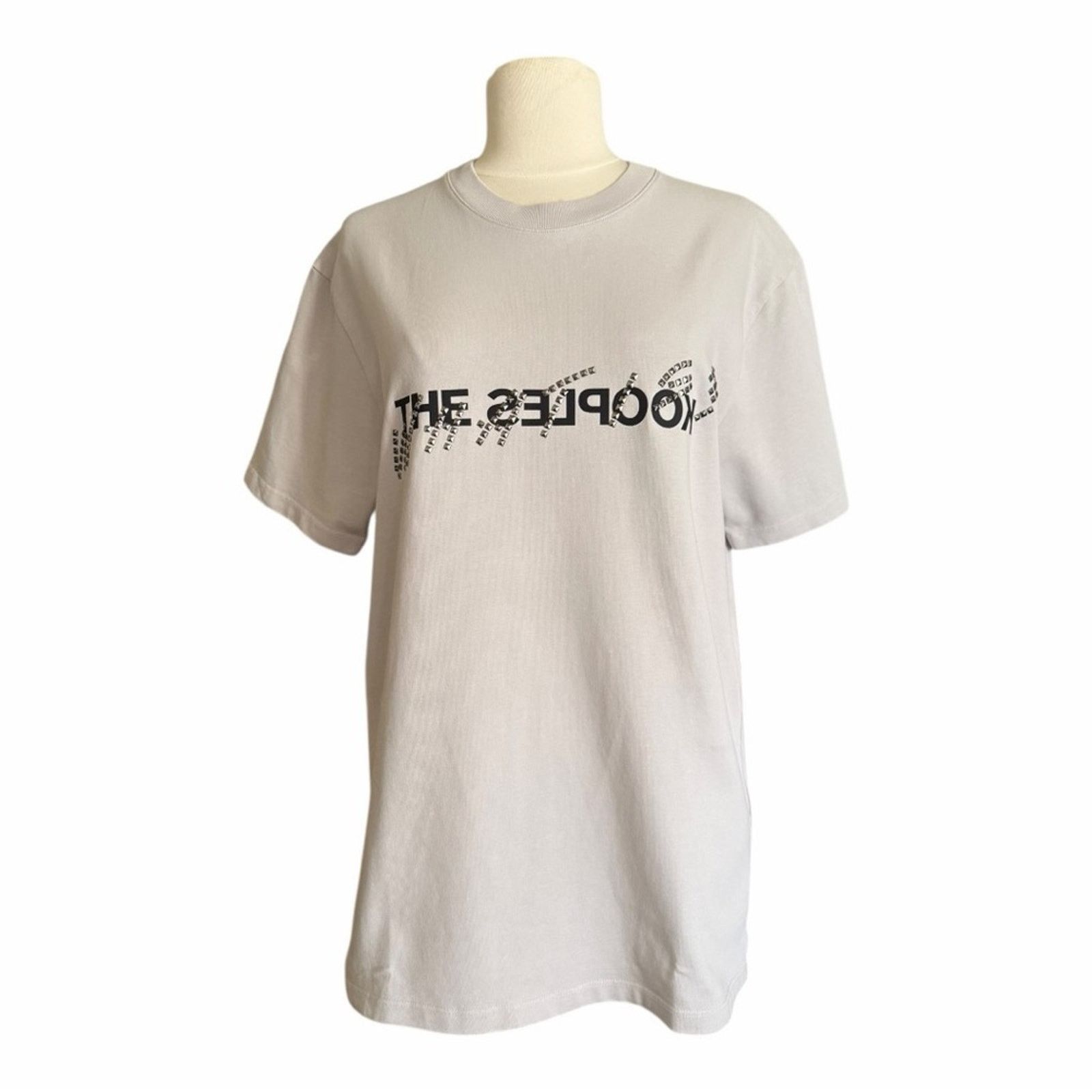 The Kooples The Kooples “What Is?” Studded Graphic T-Shirt Gray SM NWT Size US S / EU 44-46 / 1 - 2 Thumbnail
