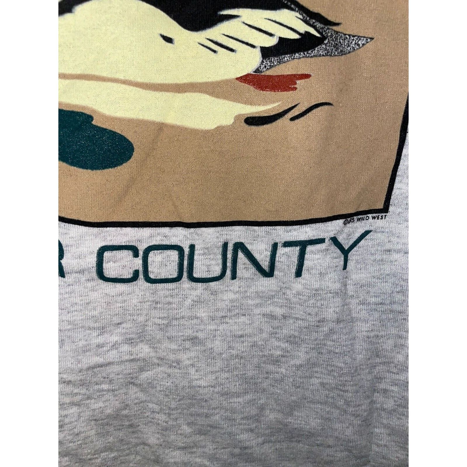 Jerzees Vintage Malllard Duck Shirt Door County Test Print Tee 80s M Size US M / EU 48-50 / 2 - 7 Thumbnail