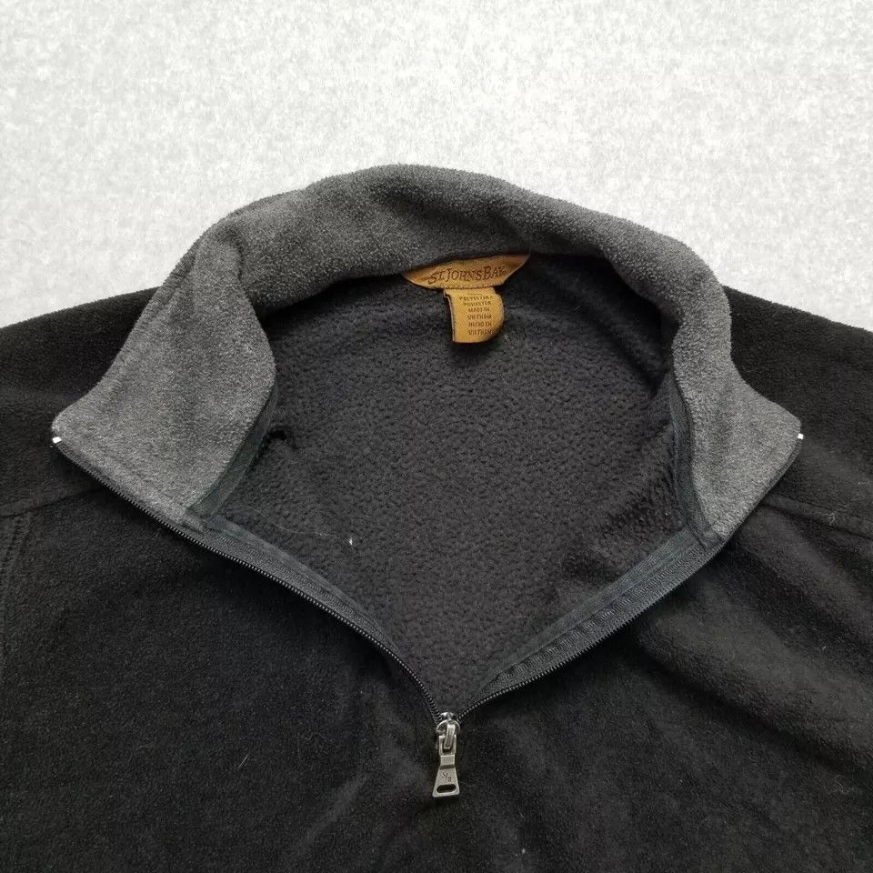 St. Johns Bay St Johns Bay Fleece Jacket Womens Large Black Pockets Zip Size L / US 10 / IT 46 - 7 Thumbnail