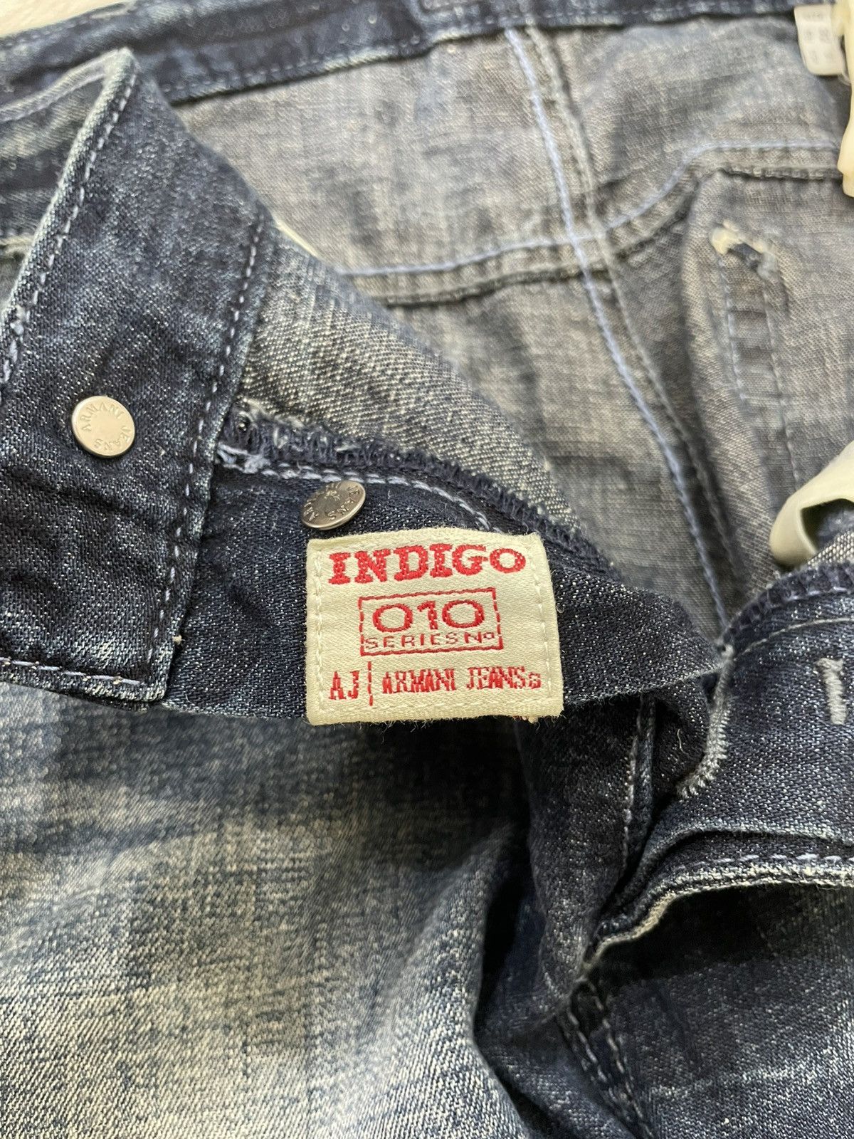 Emporio Armani 2000s Armani Denim Mudwash Button Fly Y2K Size US 33 - 7 Thumbnail