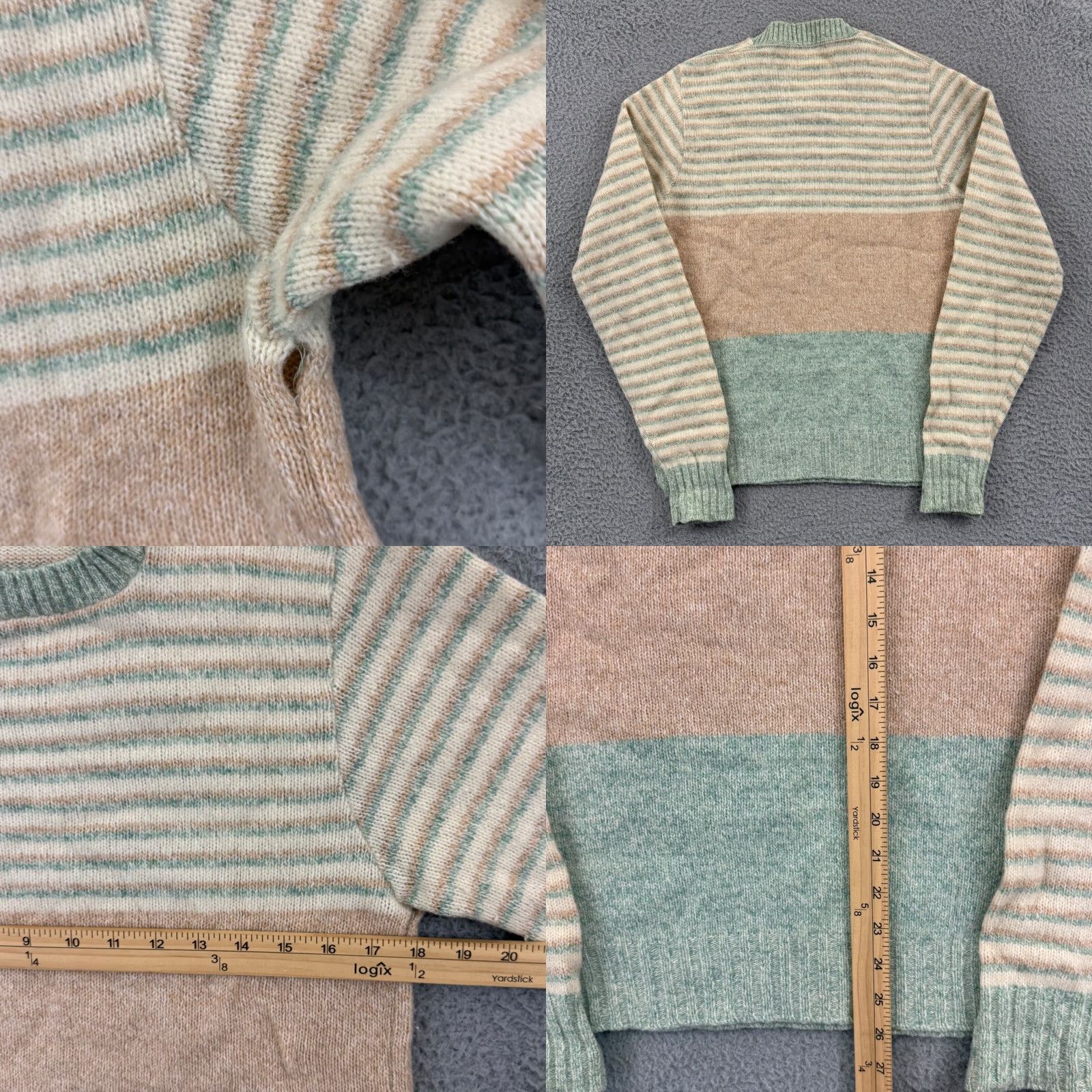 Vintage VINTAGE Claude By Brentwood Sweater Men Medium Striped Wool Blend 70s Retro Knit Size US M / EU 48-50 / 2 - 8 Thumbnail