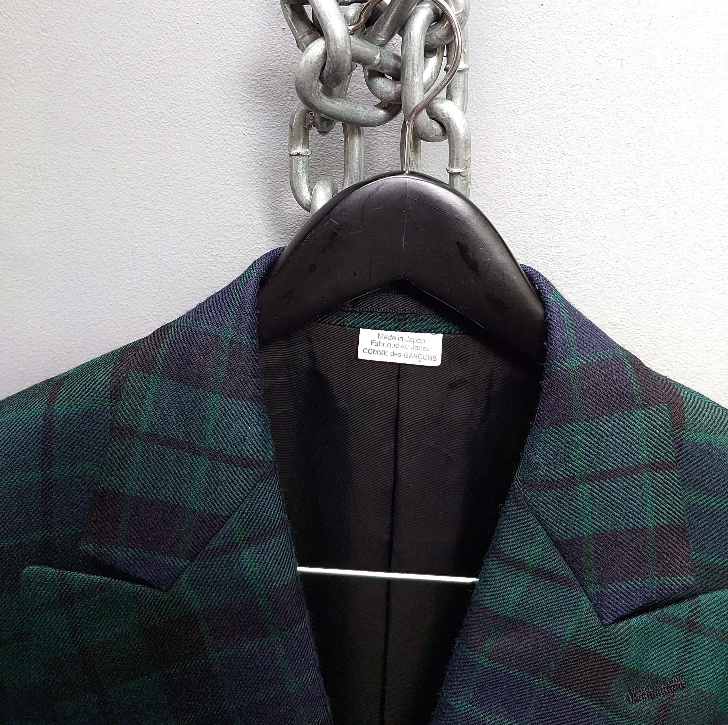 Comme des Garcons Comme des Garcons Flannel One-Button Jacket Size 36S - 4 Thumbnail