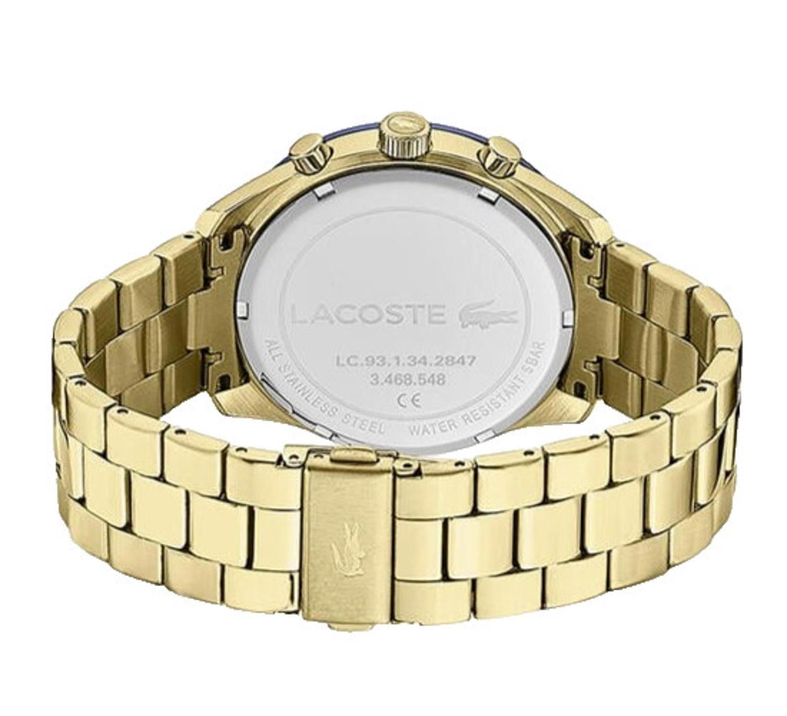 Lacoste LACOSTE BOSTON CHRONOGRAPH 2011096 BLUE DIAL GOLD BRACELET Size ONE SIZE - 3 Thumbnail