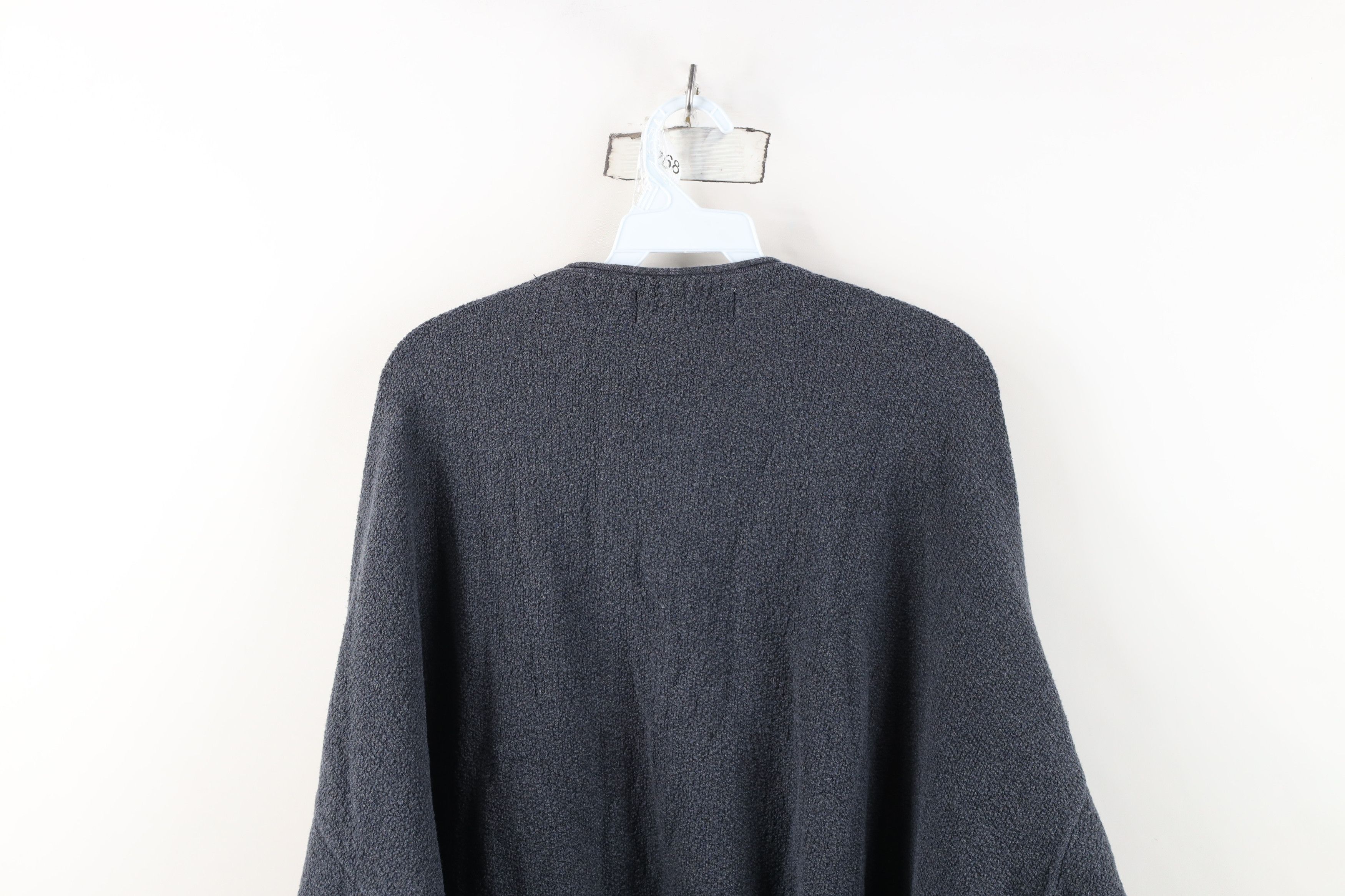 Vintage Vintage 90s Streetwear Marled Knit Sweater Steel Blue USA Size US XXL / EU 58 / 5 - 10 Thumbnail