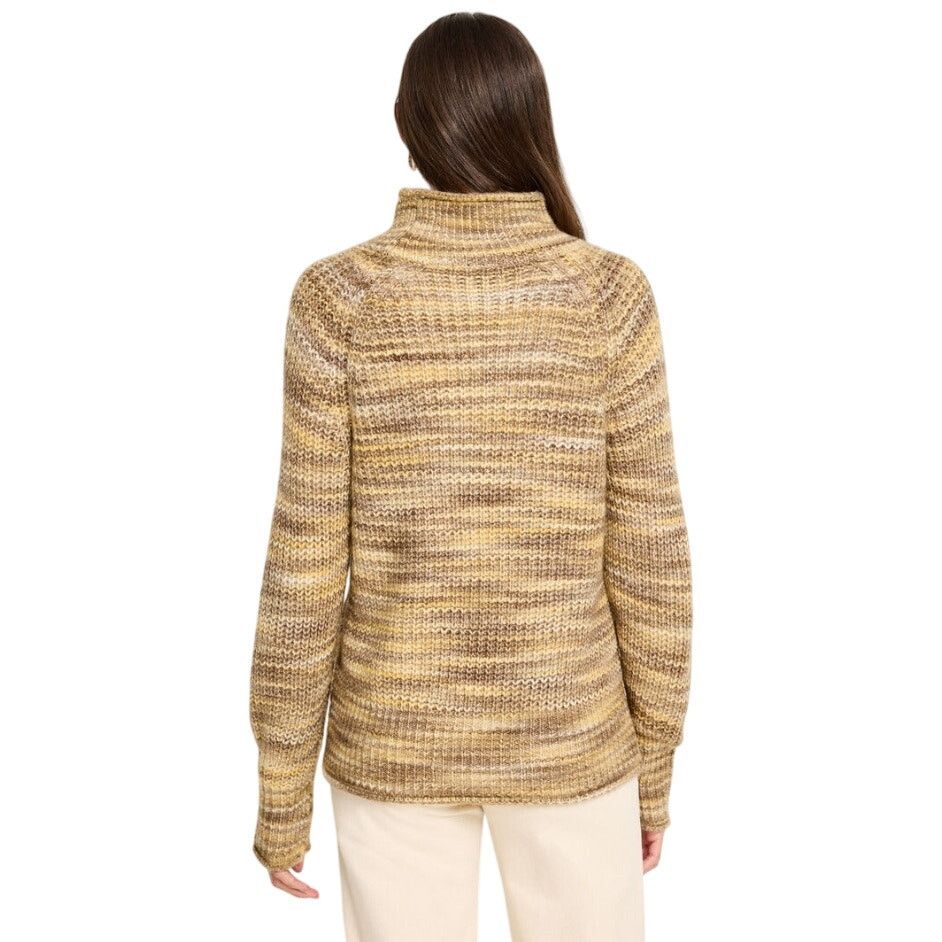 NIC+ZOE NIC+ZOE Women Neutral Mix Knit Cozy Casual Sweater Size L Size L / US 10 / IT 46 - 5 Thumbnail