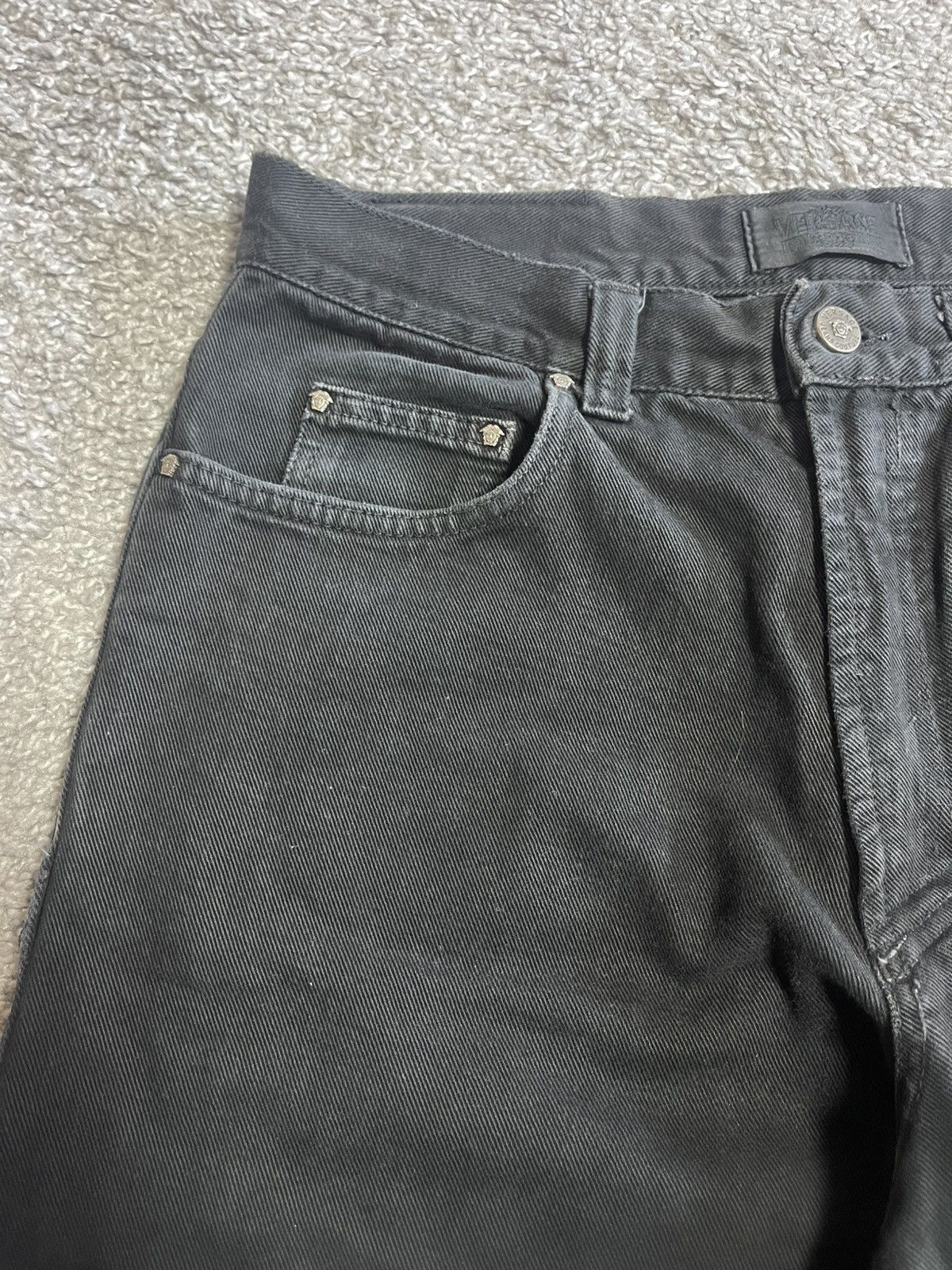 Versace Jeans Couture × Vintage VERSACE JEANS COUTURE VINTAGE MEDUSA BLACK EDITION SIZE 36 Size US 34 / EU 50 - 4 Thumbnail