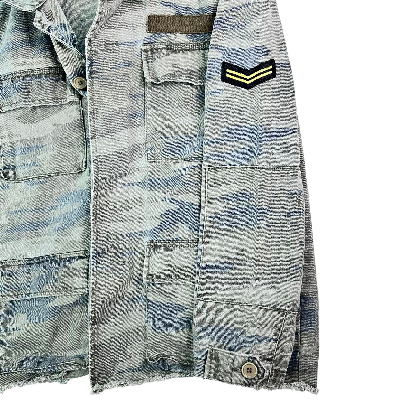 Treasure & Bond TREASURE & BOND Camo Military Style Button Up Utility Jacket Size M / US 6-8 / IT 42-44 - 11 Thumbnail