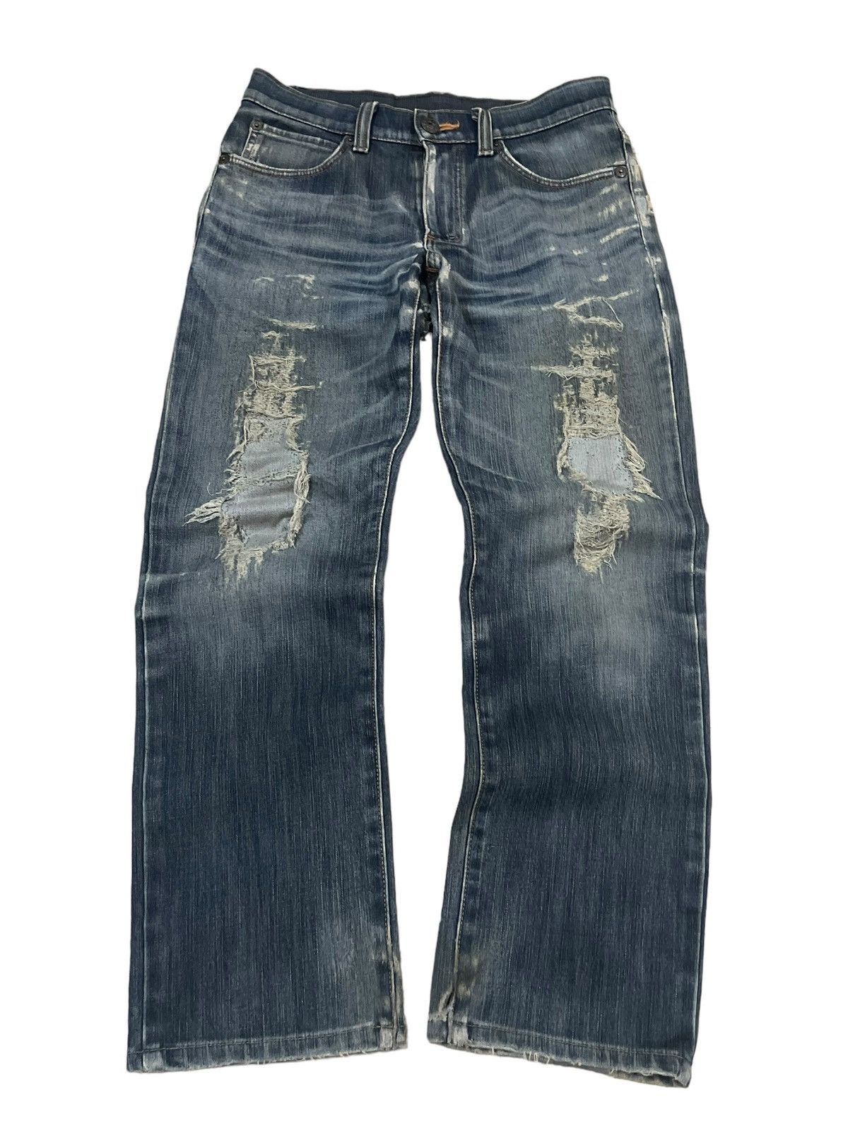 Edwin Vintage Edwin 503 Wildfire Rusty Fade Wash Distressed Jeans Size US 30 / EU 46 - 4 Thumbnail