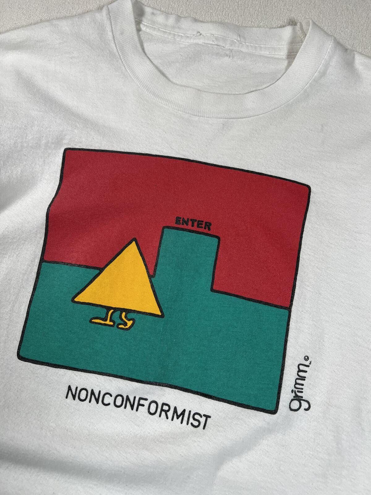 Other Vintage 90s Grimm Cartoon Non Conformist Cartoon Tee Size US L / EU 52-54 / 3 - 5 Thumbnail