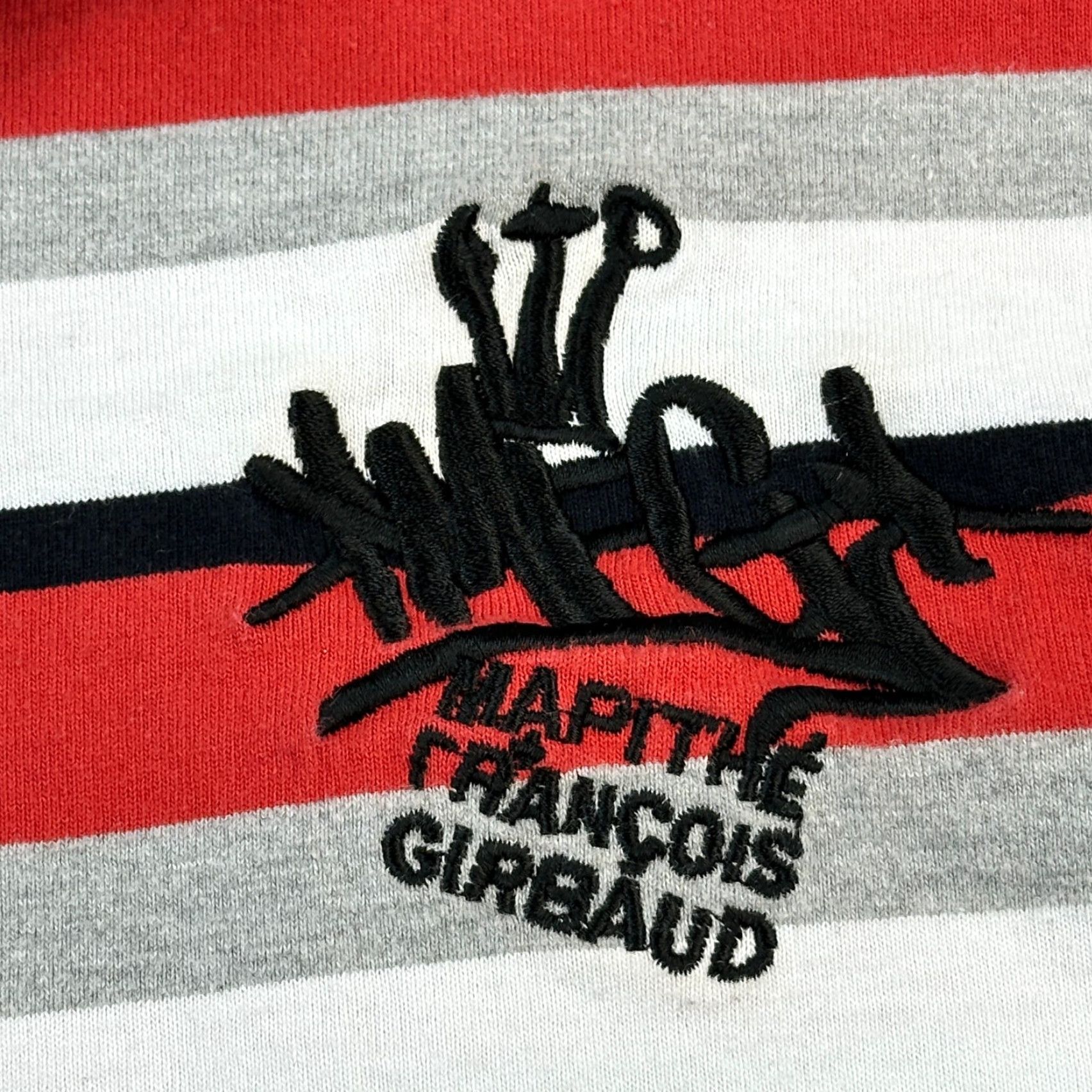 Vintage VINTAGE Marithe Francois Girbaud Polo Shirt Mens 2XL Striped Hip Hop Street Y2K Size US XXL / EU 58 / 5 - 3 Thumbnail