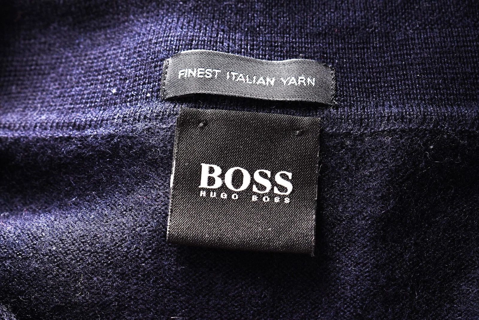 Hugo Boss Hugo Boss Navy Blue Knit Long Sleeve Polo Sweater Size US S / EU 44-46 / 1 - 3 Thumbnail