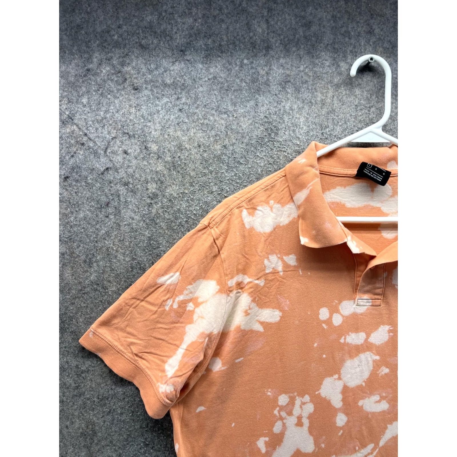 Nike Nike Polo Shirt Mens Large Orange Short Sleeve Collared Bleach Stain Spotted Size US L / EU 52-54 / 3 - 6 Thumbnail