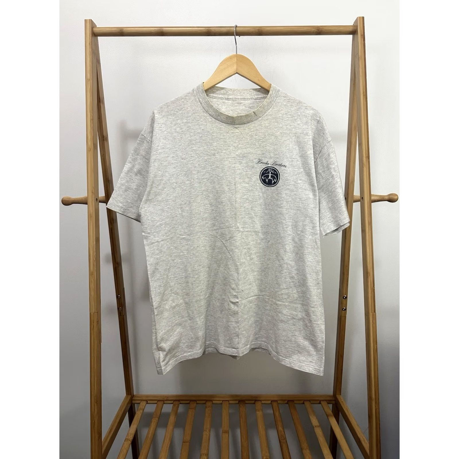 Brooks Brothers VTG 90s Brooks Brothers Golden Fleece Single Stitch T-Shirt XL Heather Gray Mens Shirt Size US XL / EU 56 / 4 - 2 Thumbnail