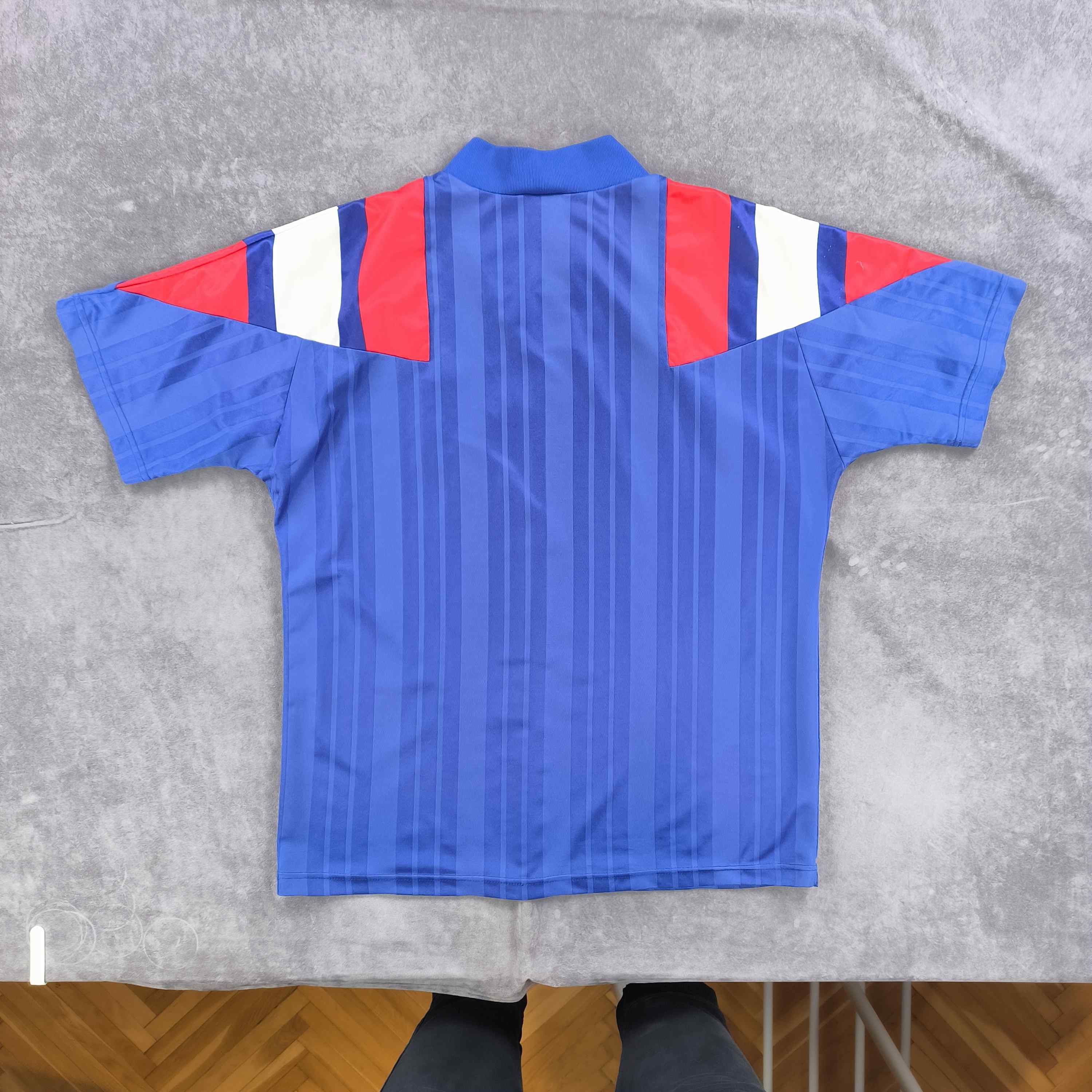 Adidas France 1992-94 Adidas home football jersey shirt size 40-42 Size US M / EU 48-50 / 2 - 2 Thumbnail