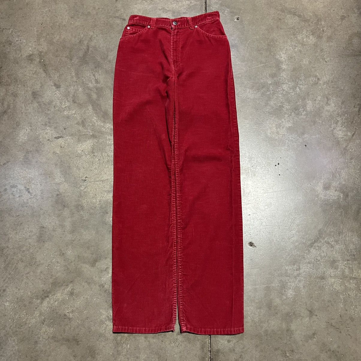 Levi's Vintage 70s Levi’s Red Corduroy Pants Straight Western USA Size US 27 - 5 Thumbnail