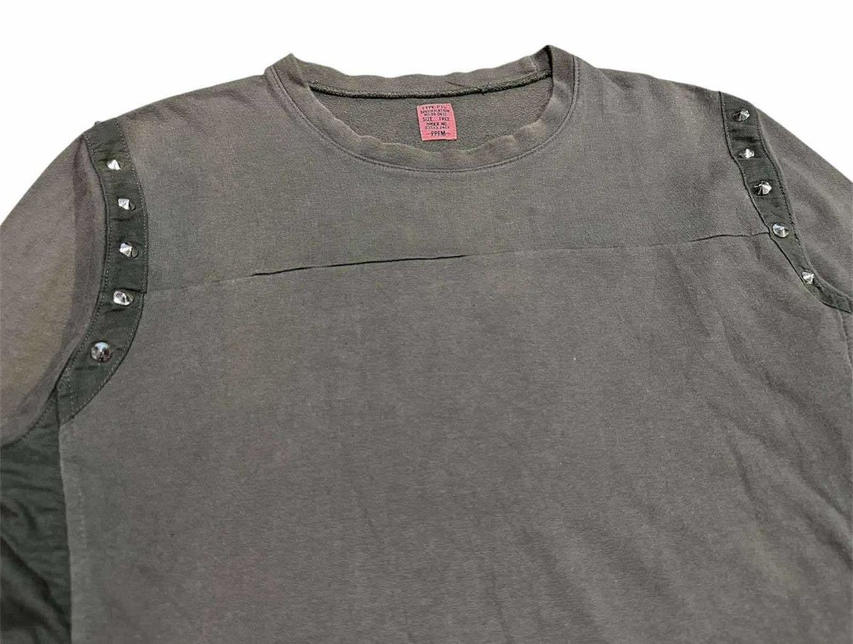 PPFM 🔥Sick Y2K PPFM Spiked Studded Sweatshirt Military Punk Size US M / EU 48-50 / 2 - 3 Thumbnail